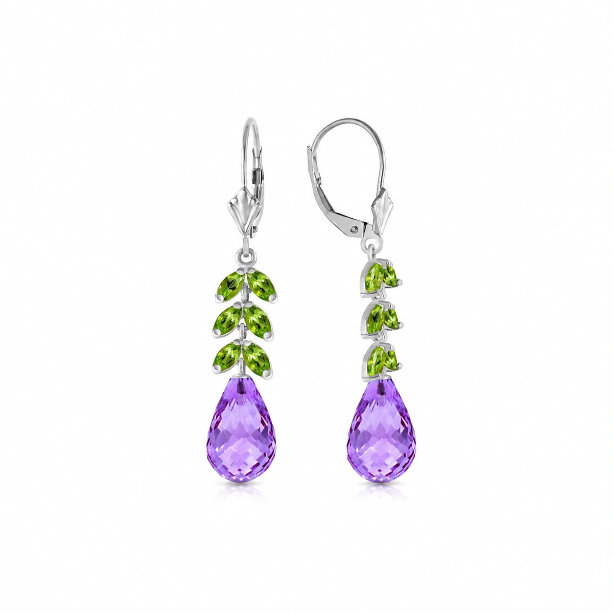 White Gold Peridot & Amethyst — Mariaeleonora