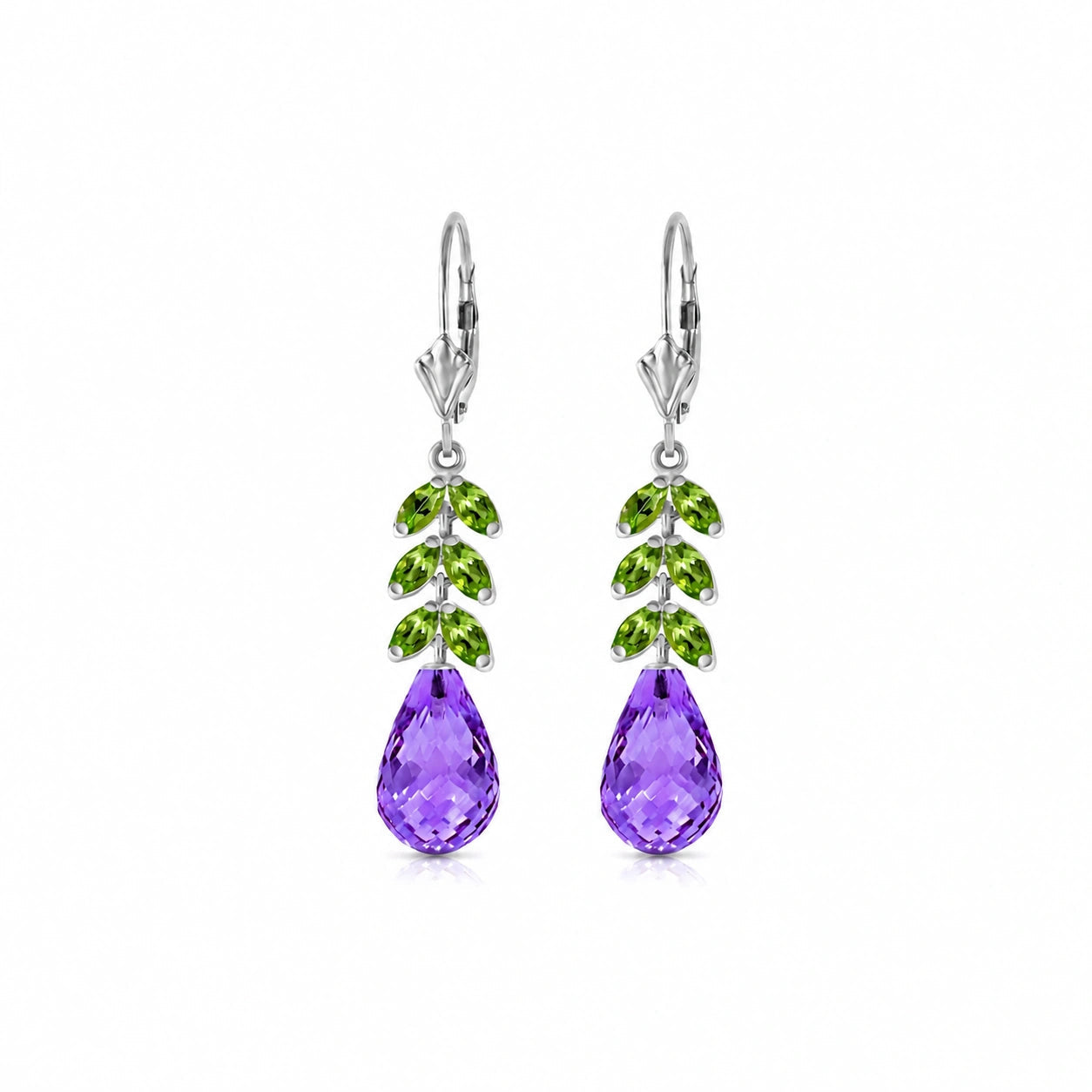 White Gold Peridot & Amethyst — Mariaeleonora