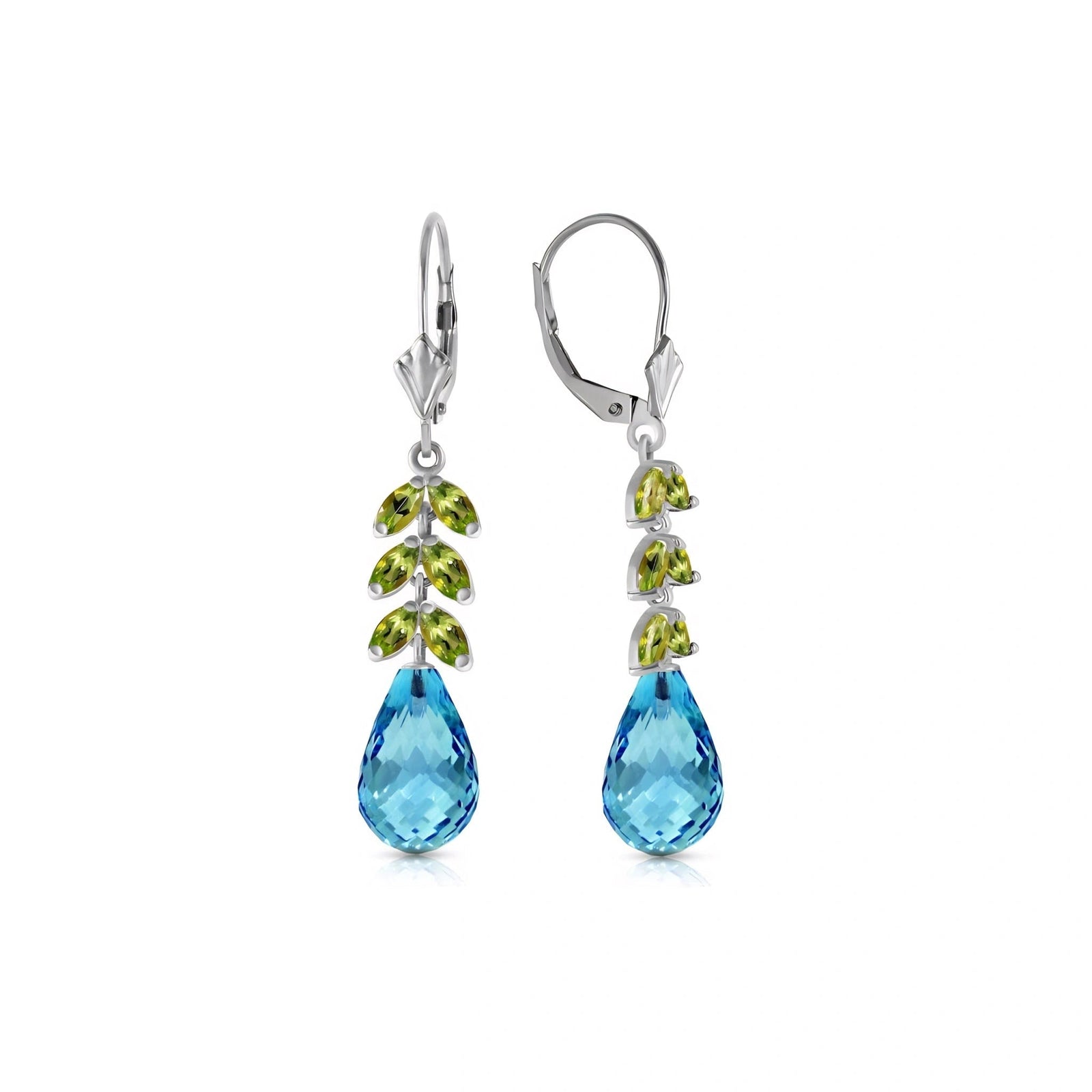 White Gold Peridot & Blue Topaz — Mariaeleonora