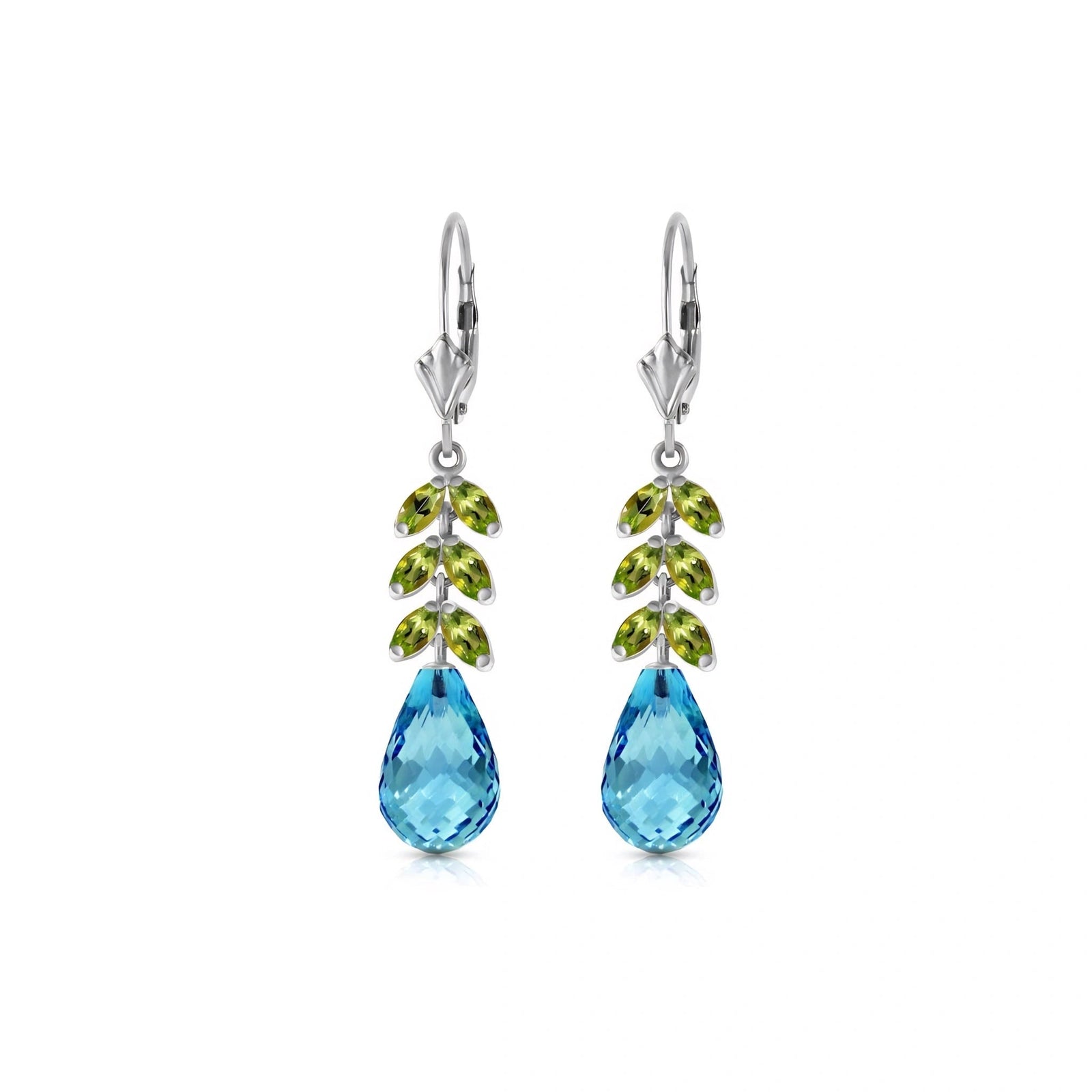 White Gold Peridot & Blue Topaz — Mariaeleonora