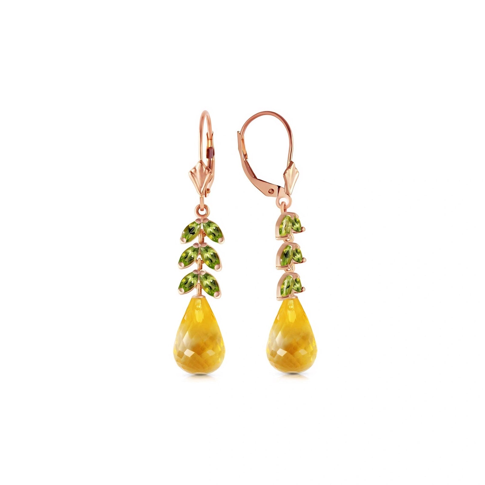 Rose Gold Peridot & Citrine — Mariaeleonora