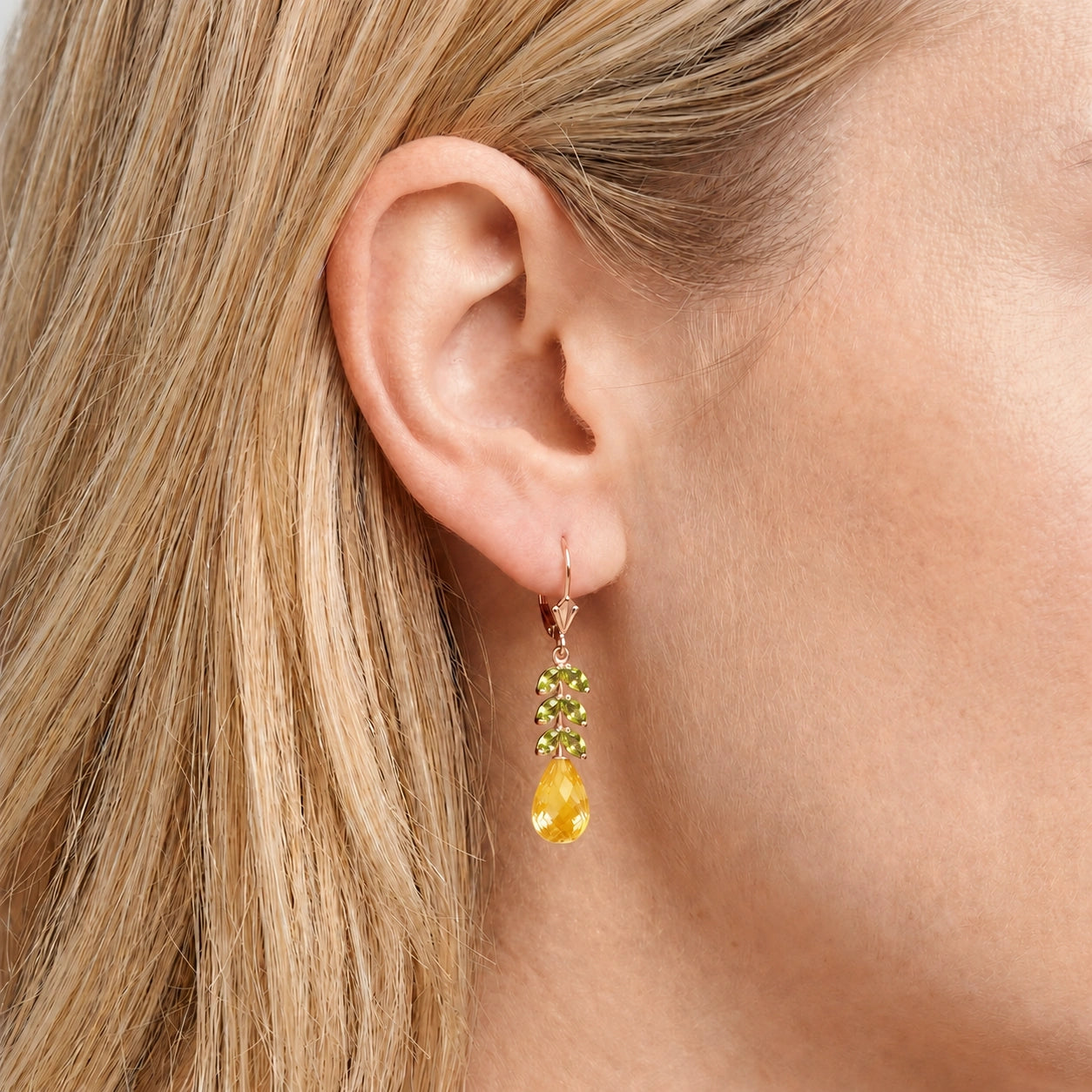 Rose Gold Peridot & Citrine — Mariaeleonora