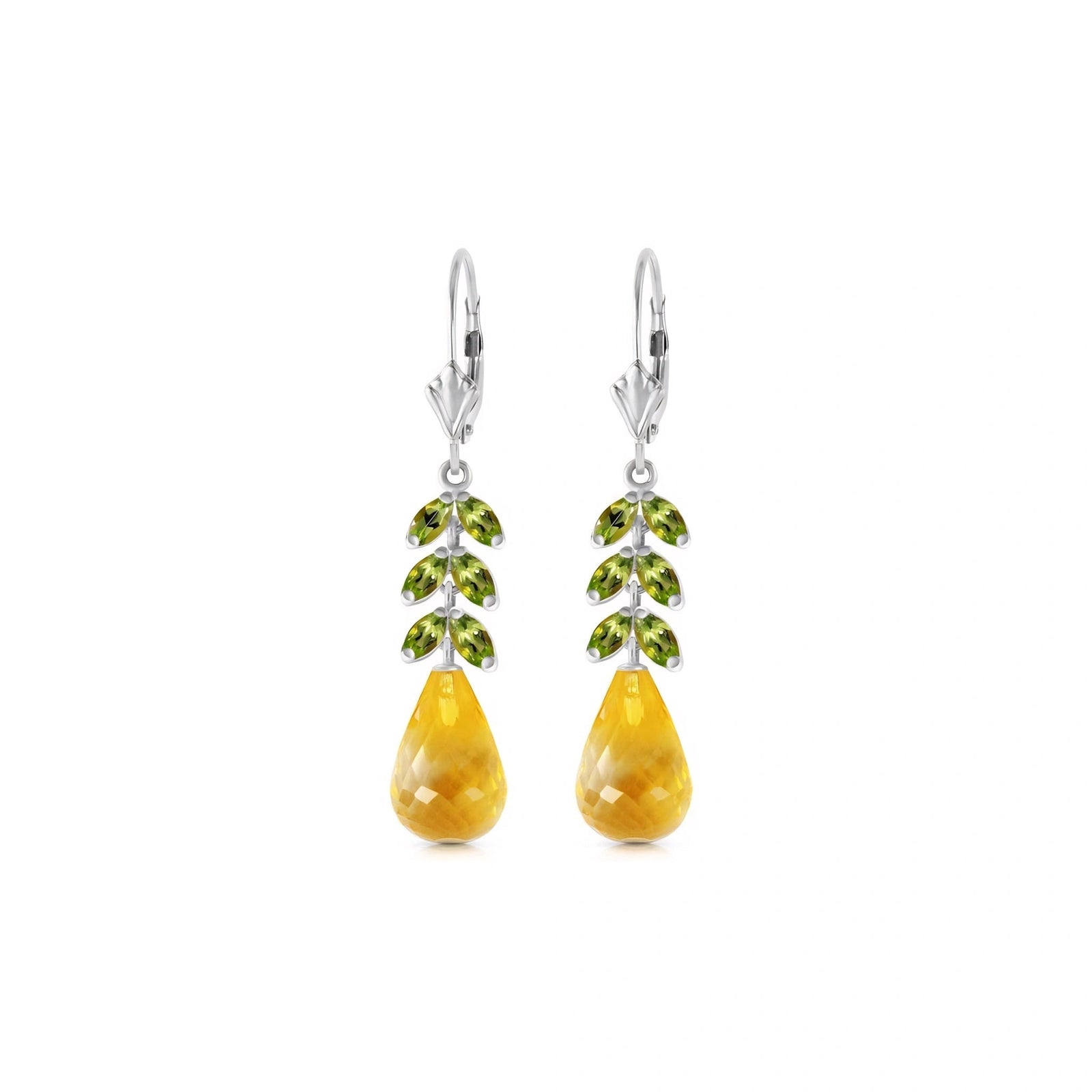 White Gold Peridot & Citrine — Mariaeleonora