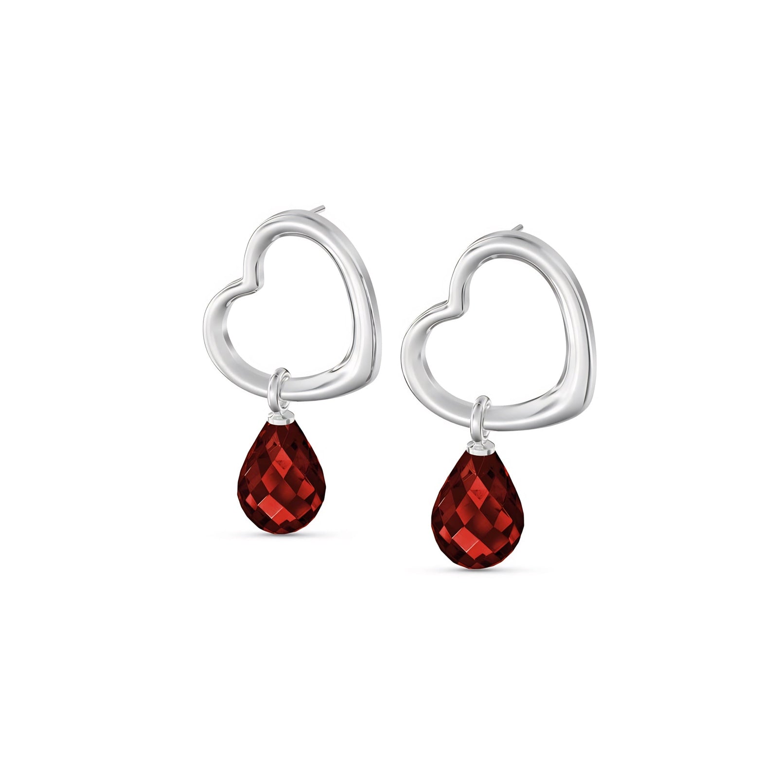 White Gold Earrings White Topaz 10K — Fiordaliso