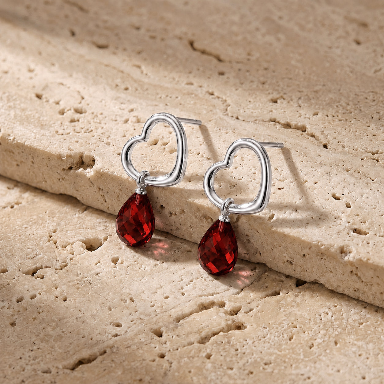 White Gold Earrings White Topaz 10K — Fiordaliso