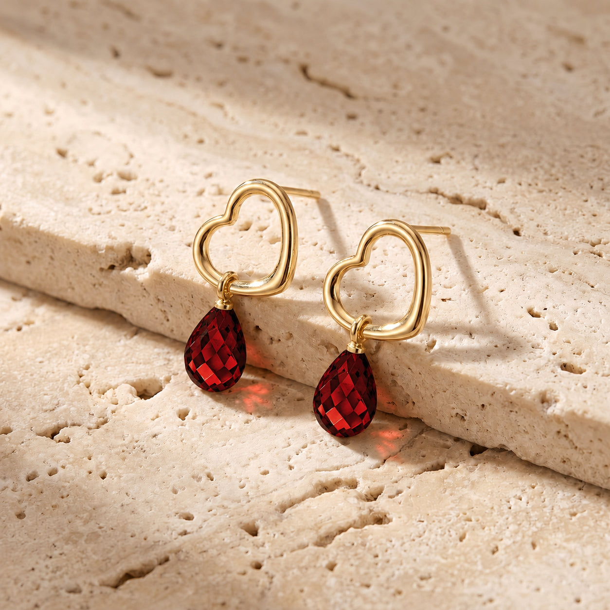 Yellow Gold Earrings White Topaz 10K — Fiordaliso