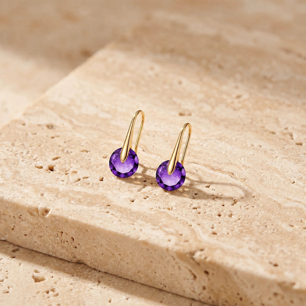 Yellow Gold Amethyst — Mariaelisabetta