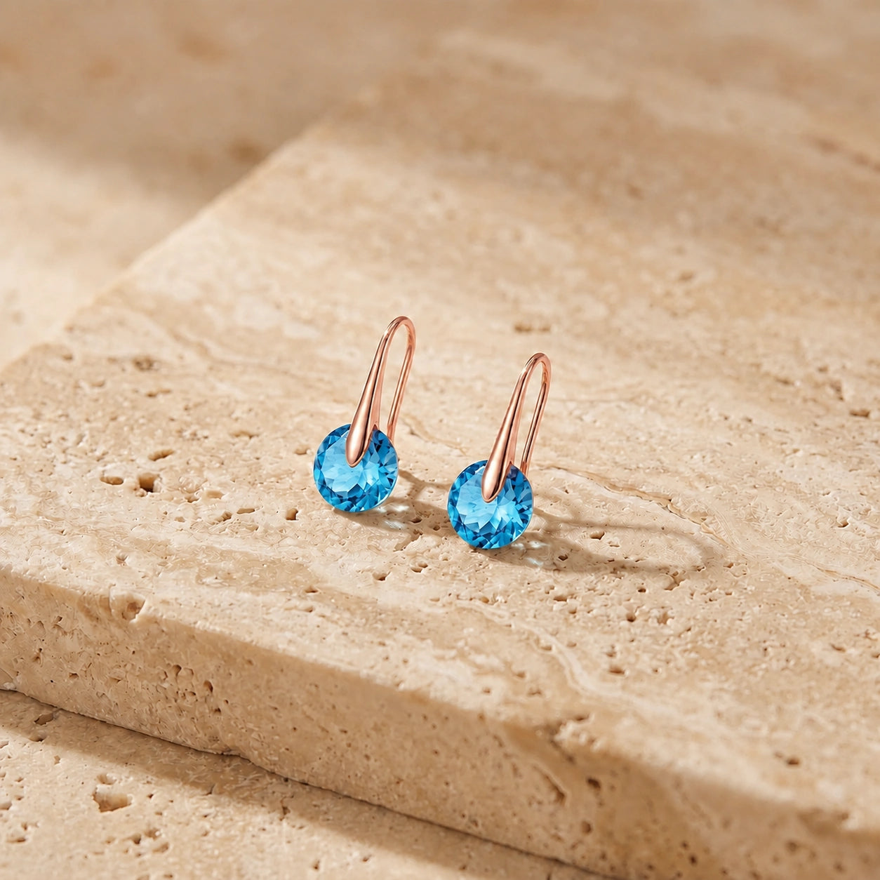 Rose Gold Blue Topaz — Mariaelisabetta