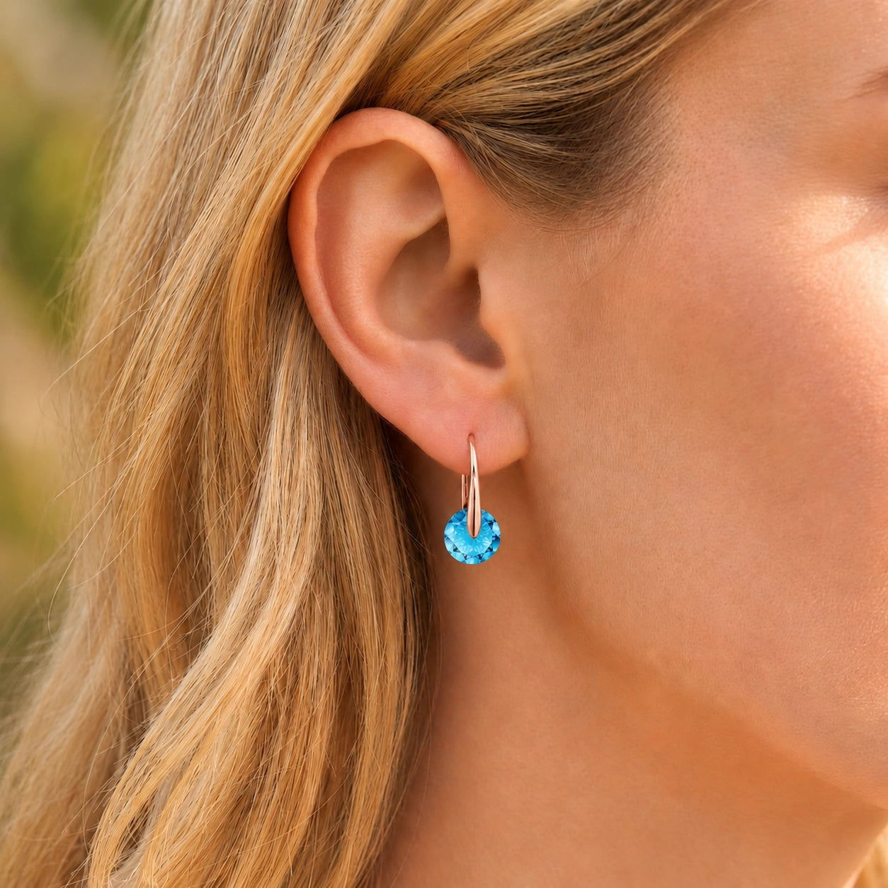 Rose Gold Blue Topaz — Mariaelisabetta