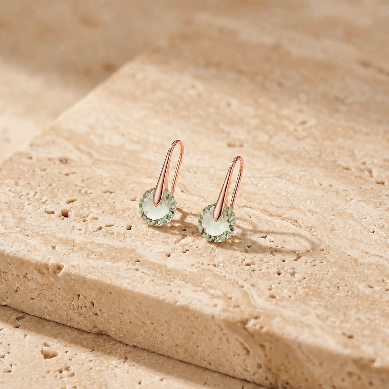 Rose Gold Green Amethyst — Mariaelisabetta