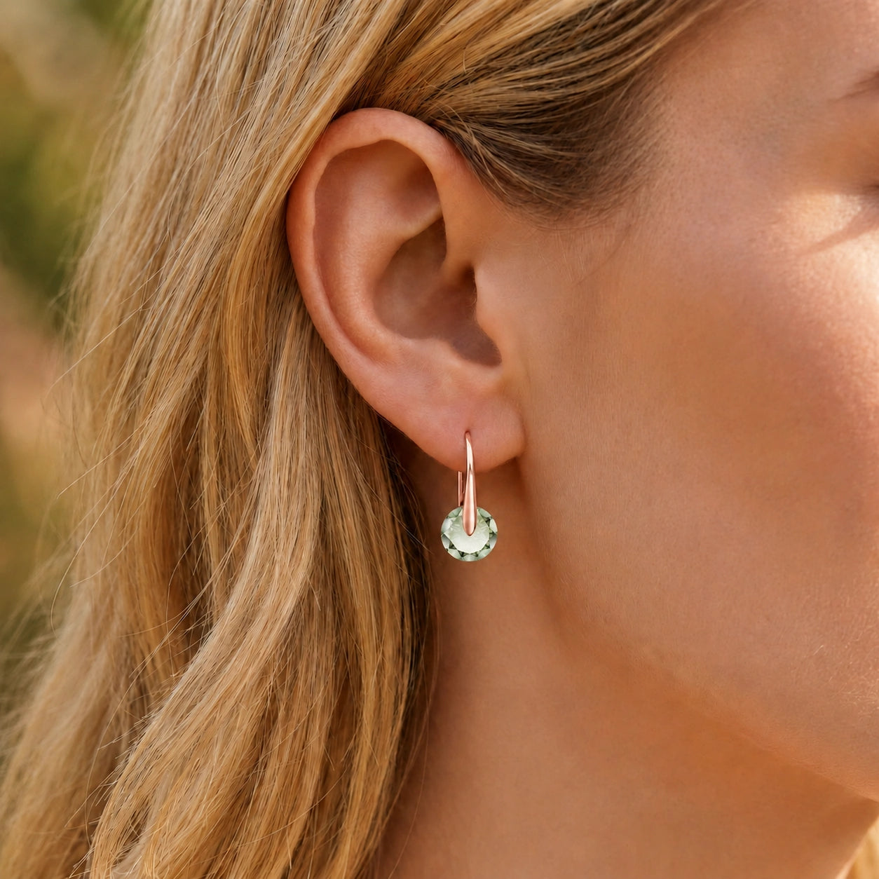 Rose Gold Green Amethyst — Mariaelisabetta