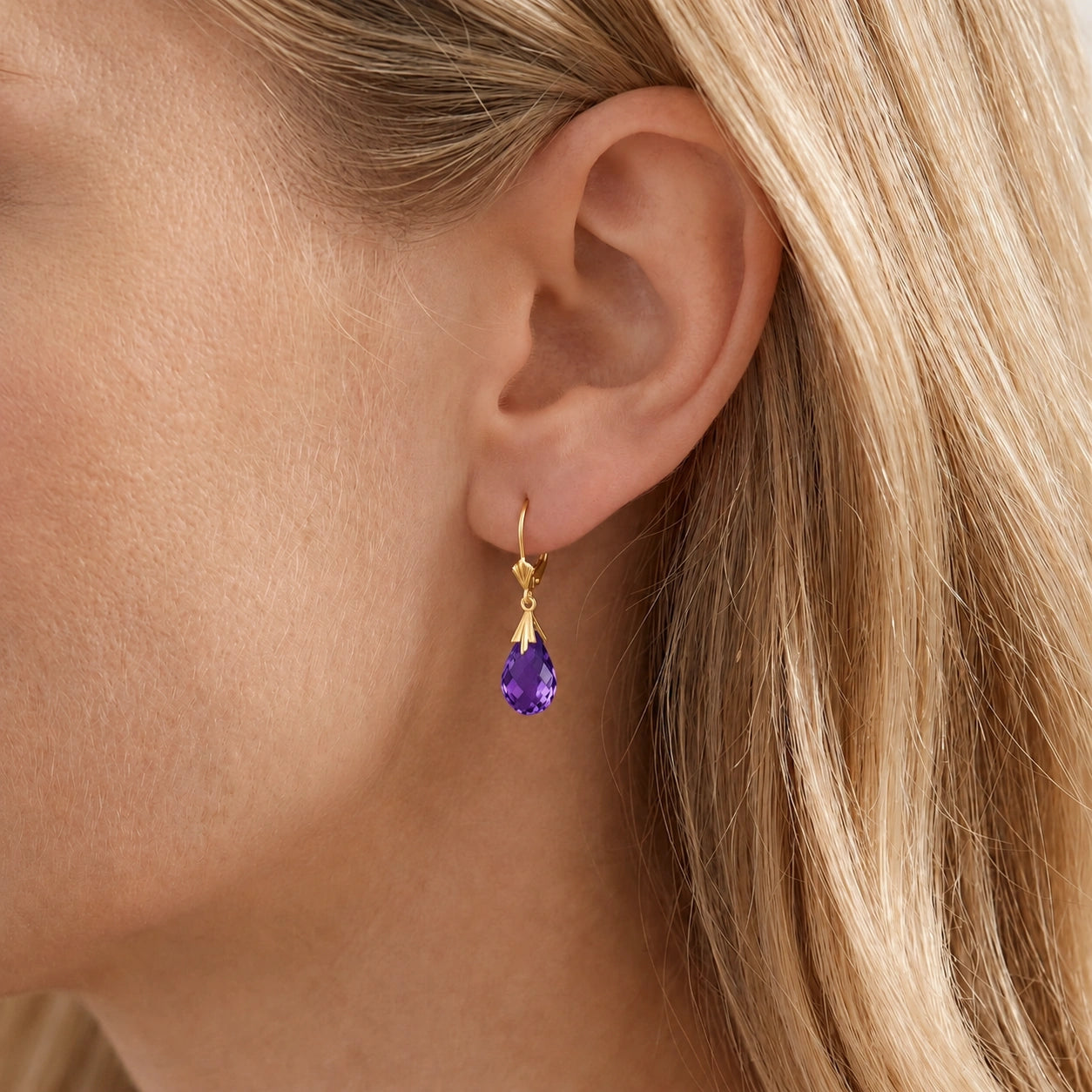 Yellow Gold Amethyst — Mariaelvira