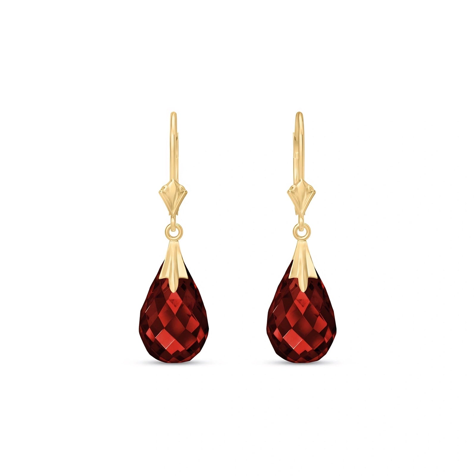 Yellow Gold Garnet — Mariaelvira