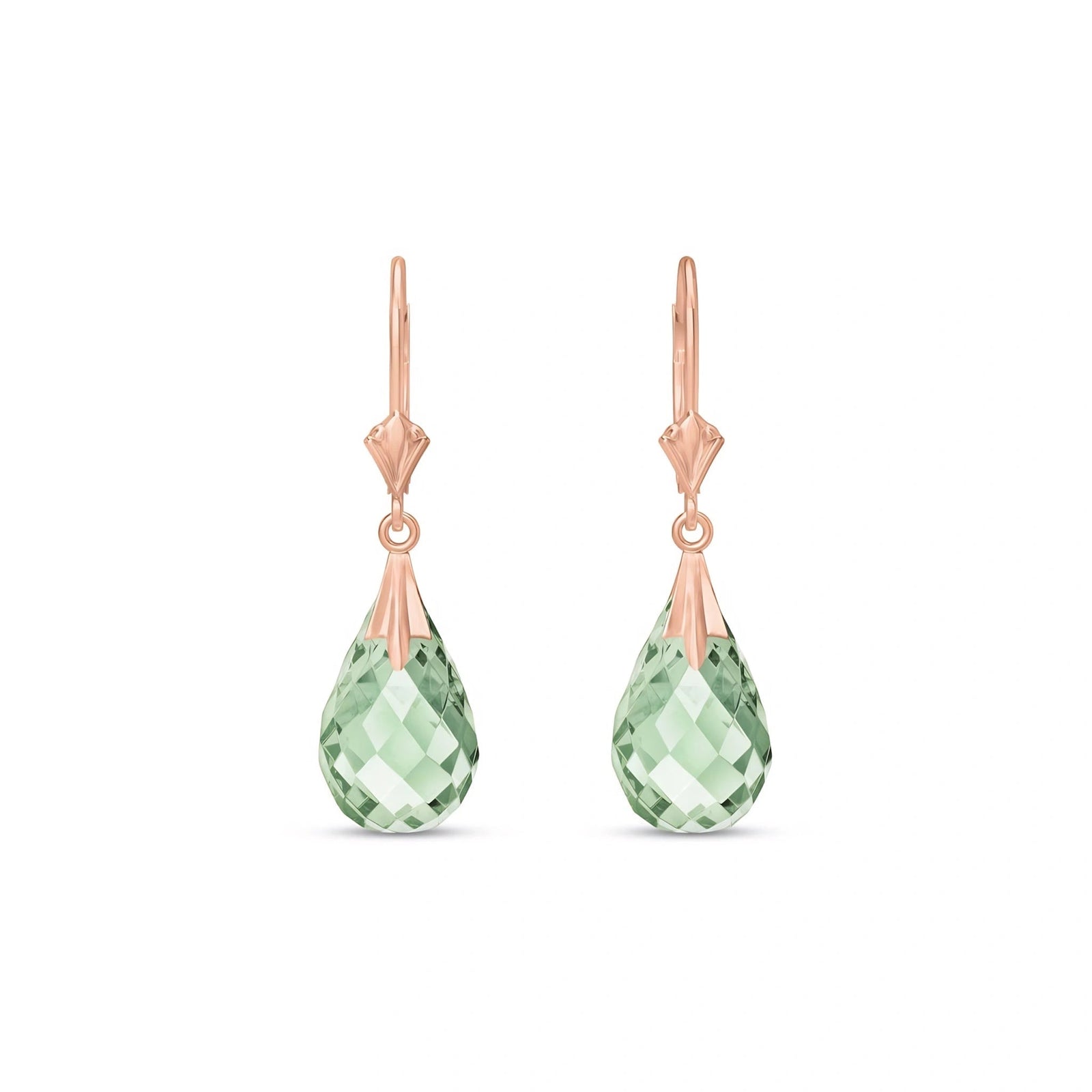 Rose Gold Green Amethyst — Mariaelvira