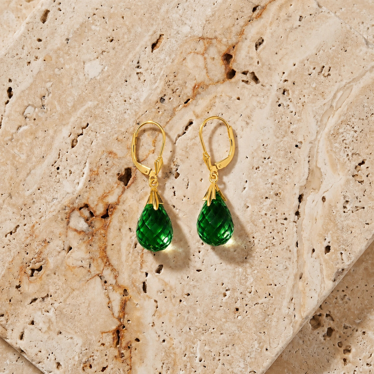 Yellow Gold Green Sapphire — Mariaelvira