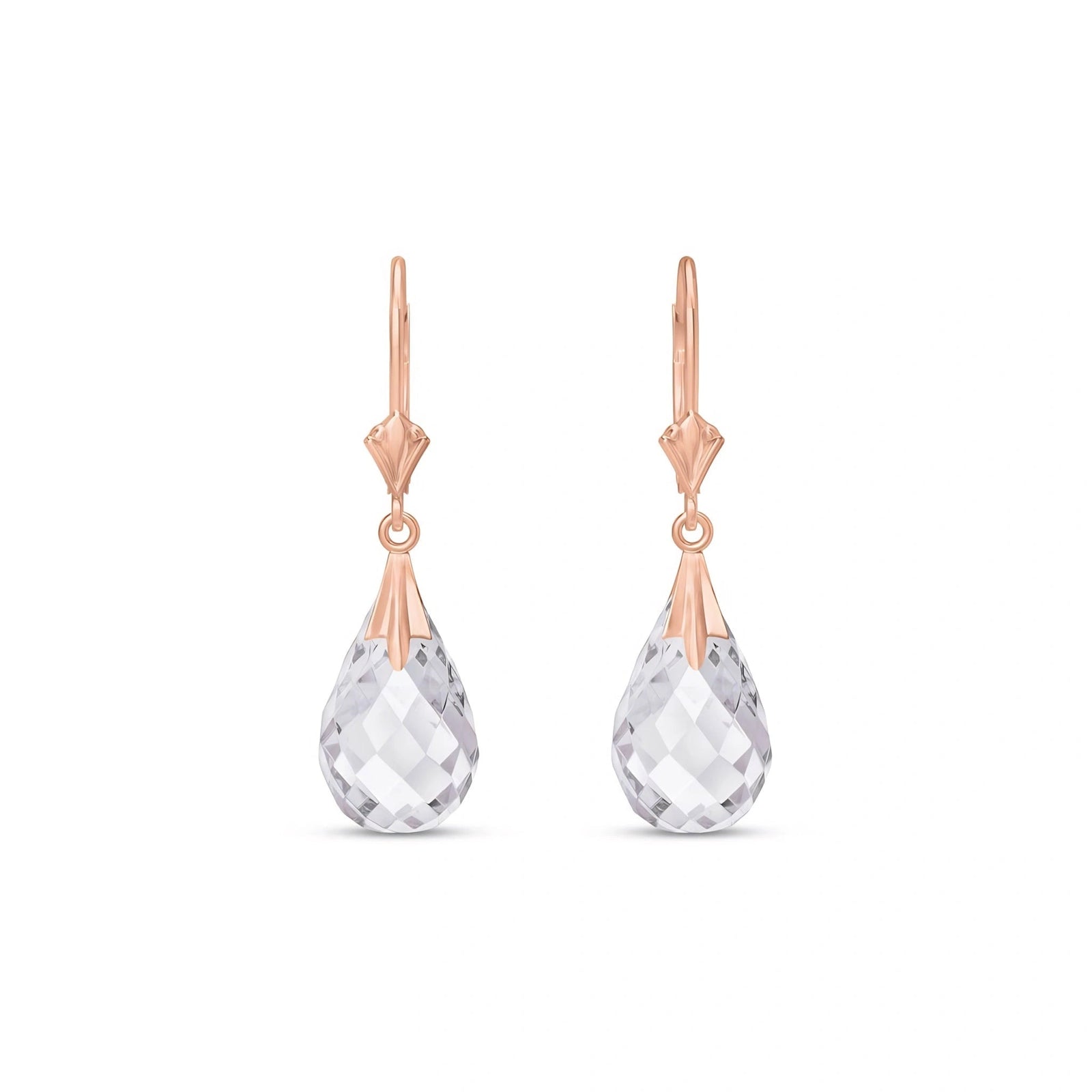 Rose Gold White Topaz — Mariaelvira