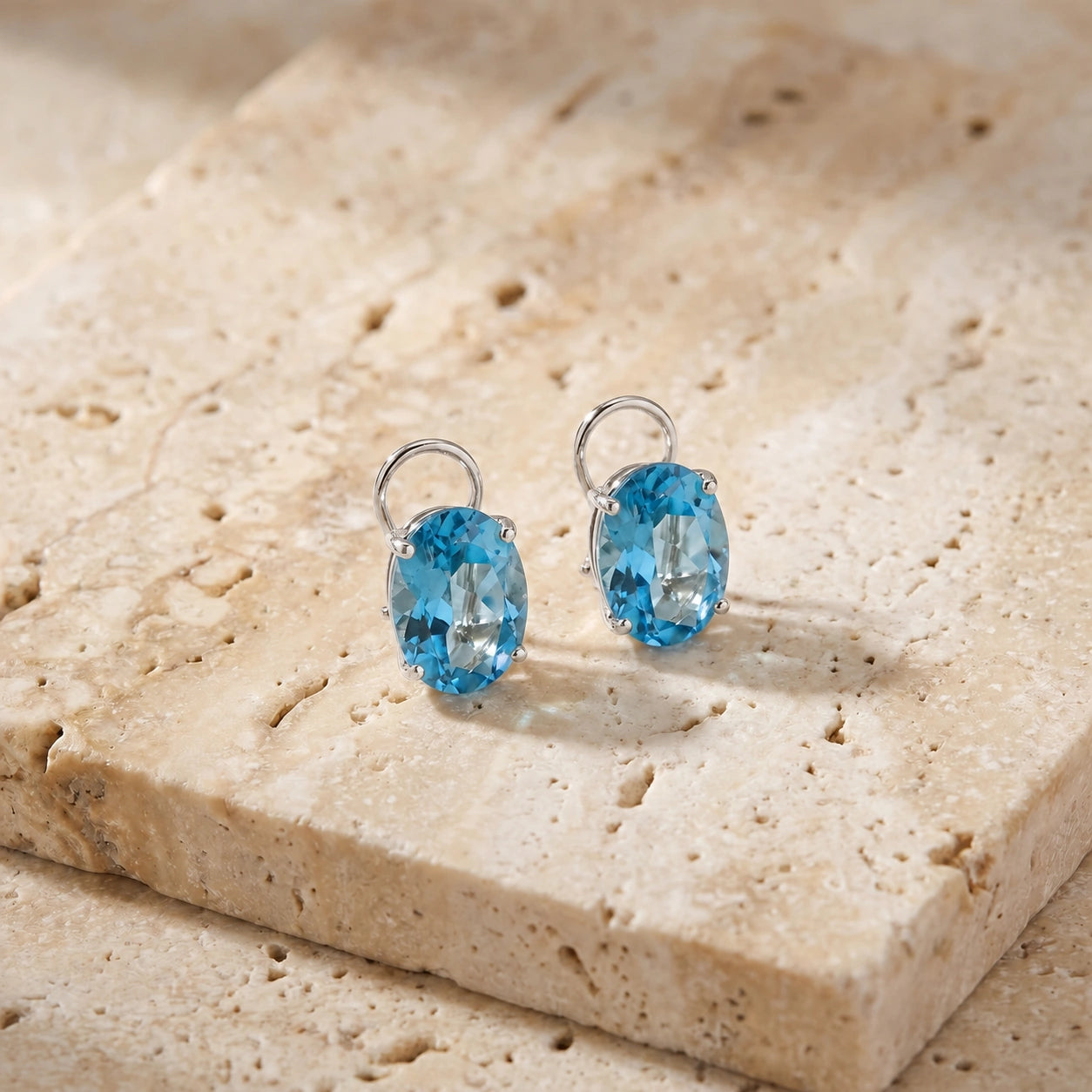 White Gold Blue Topaz — Mariaemanuela