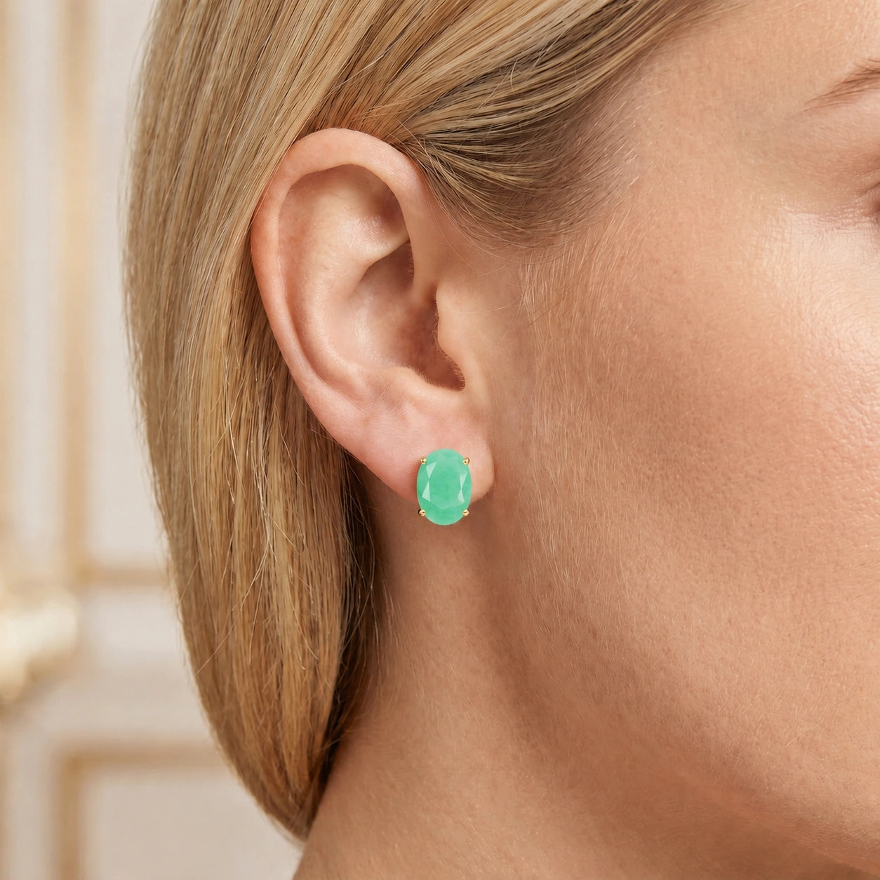 Yellow Gold Emerald — Mariaemanuela