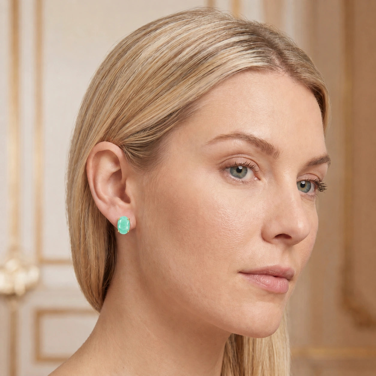 Yellow Gold Emerald — Mariaemanuela