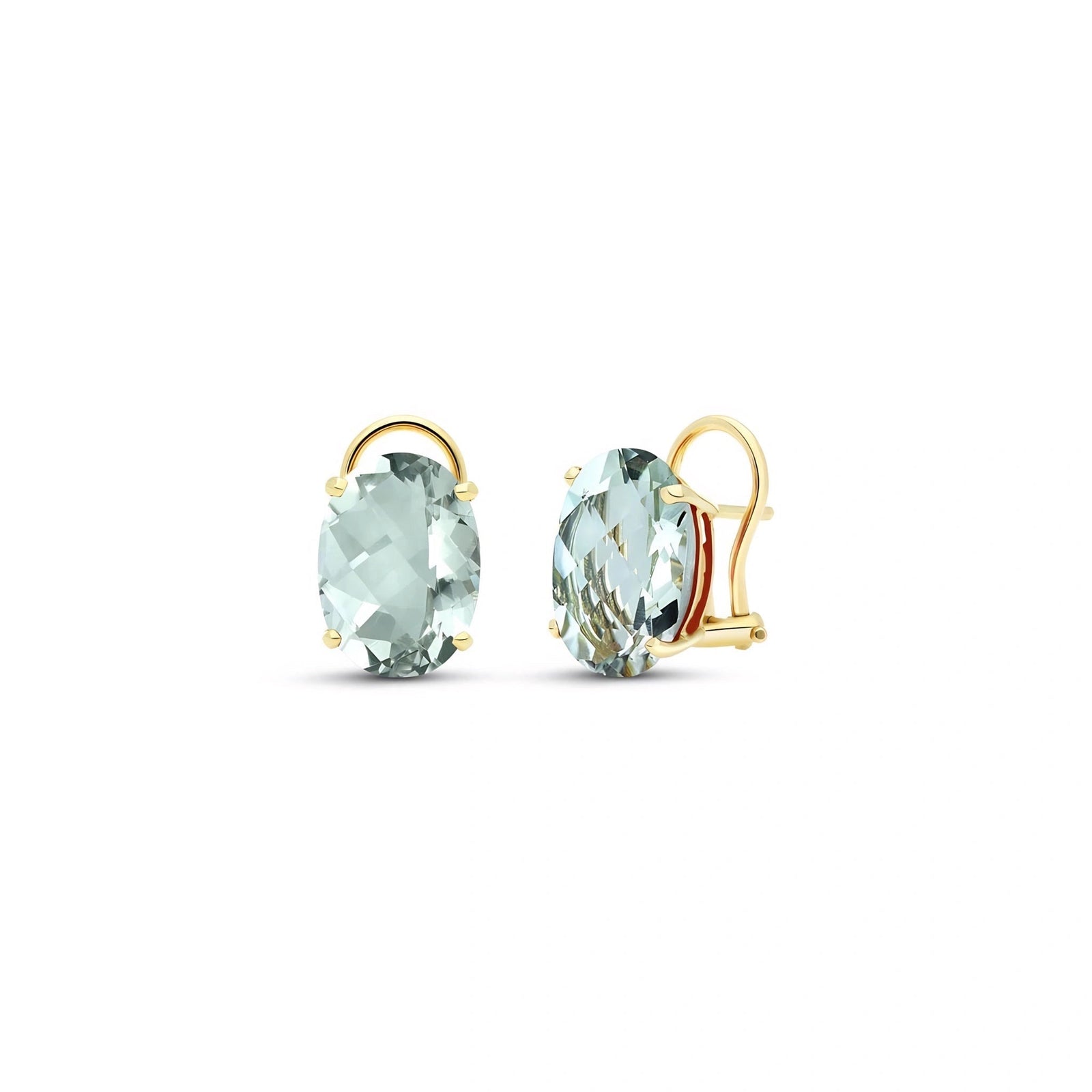 Yellow Gold Green Amethyst — Mariaemanuela