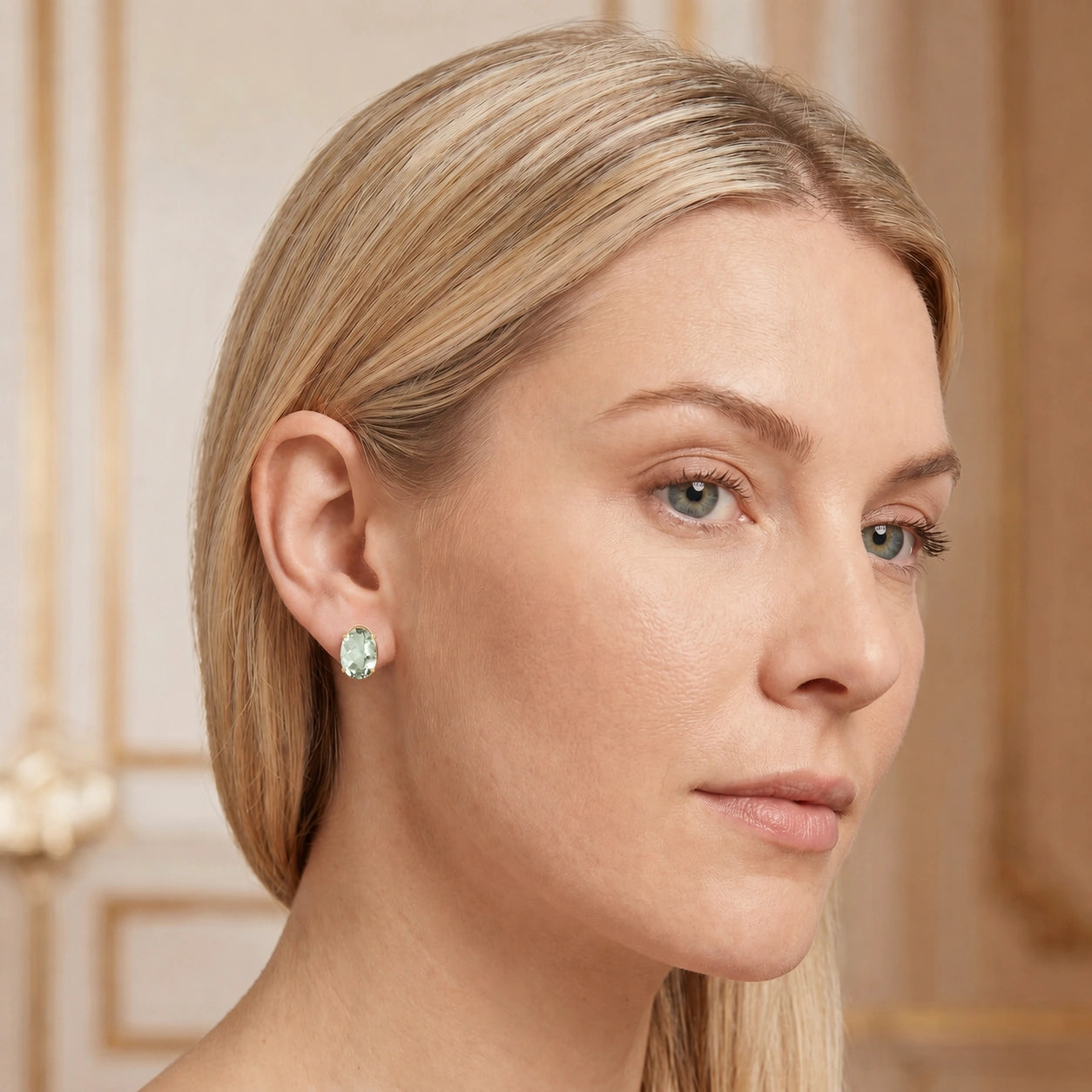 Yellow Gold Green Amethyst — Mariaemanuela
