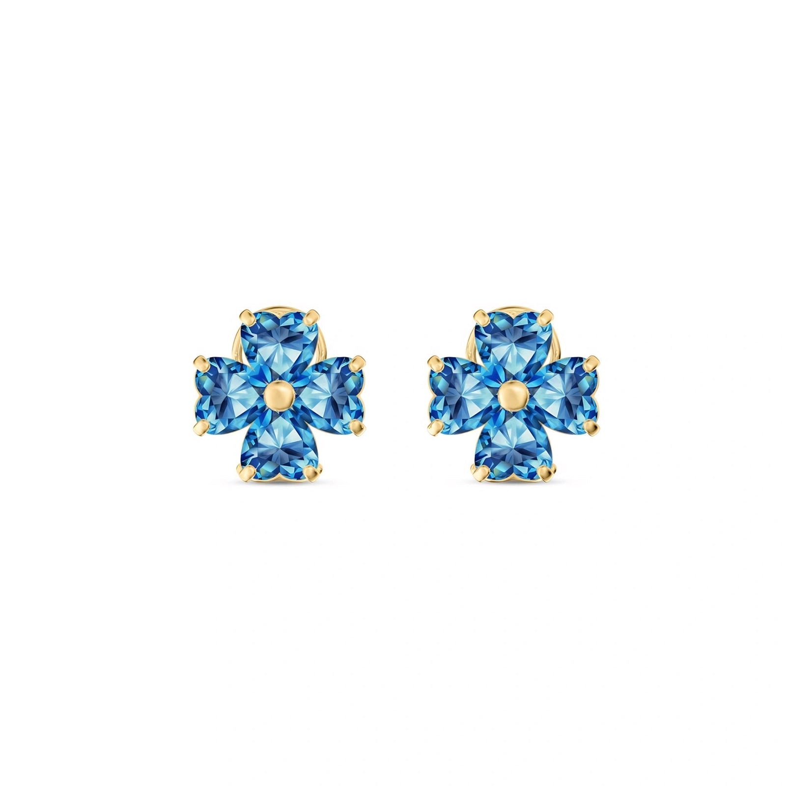 Yellow Gold Blue Topaz — Mariaemerenziana