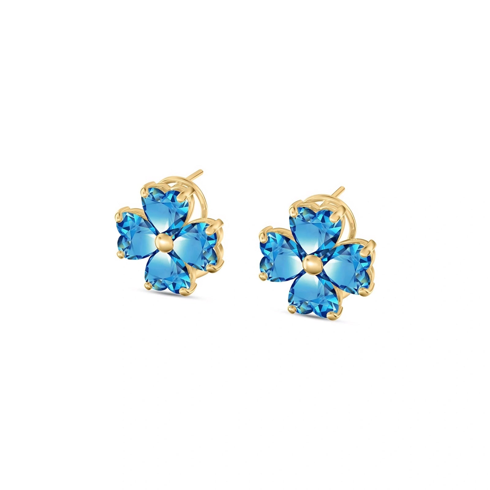Yellow Gold Blue Topaz — Mariaemerenziana