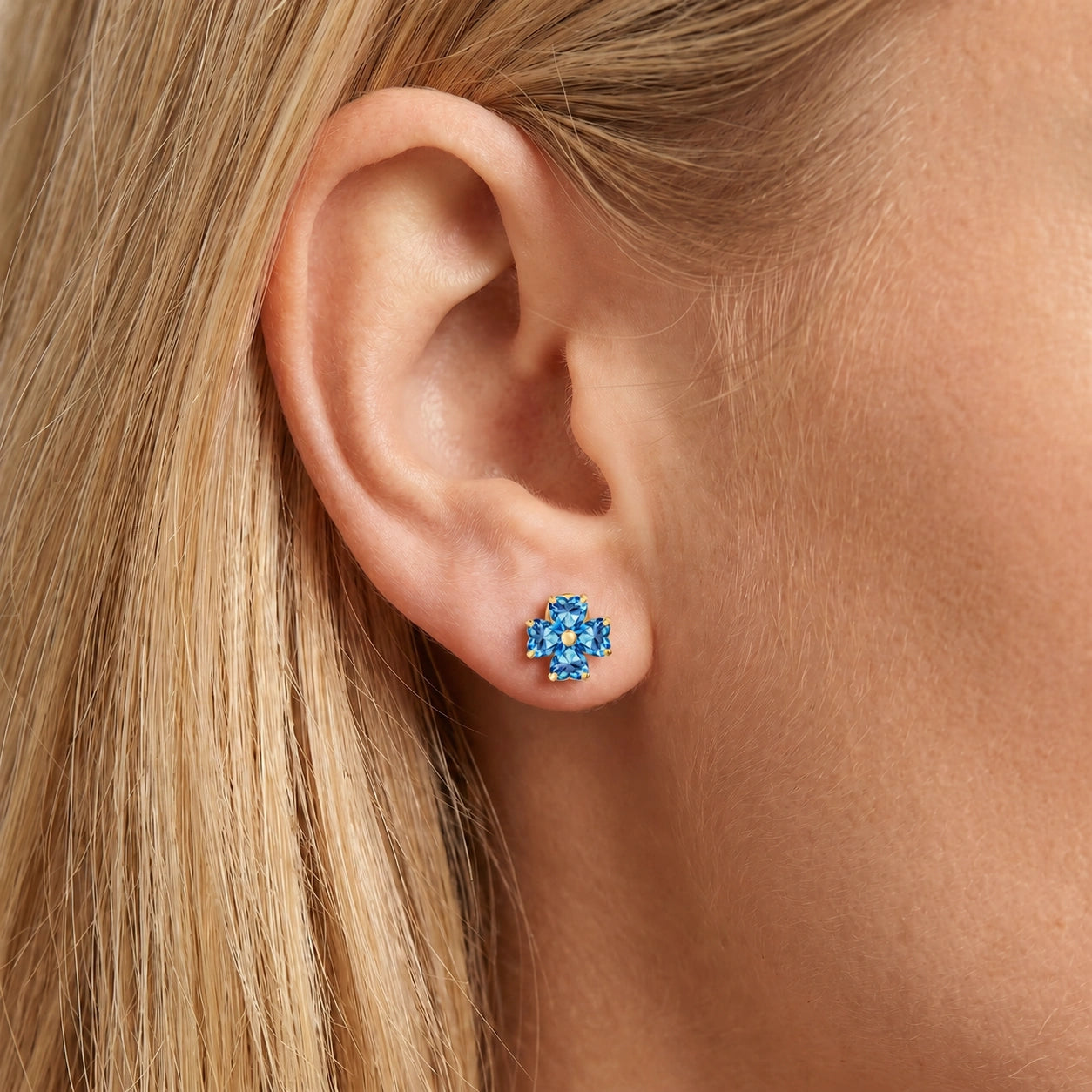 Yellow Gold Blue Topaz — Mariaemerenziana