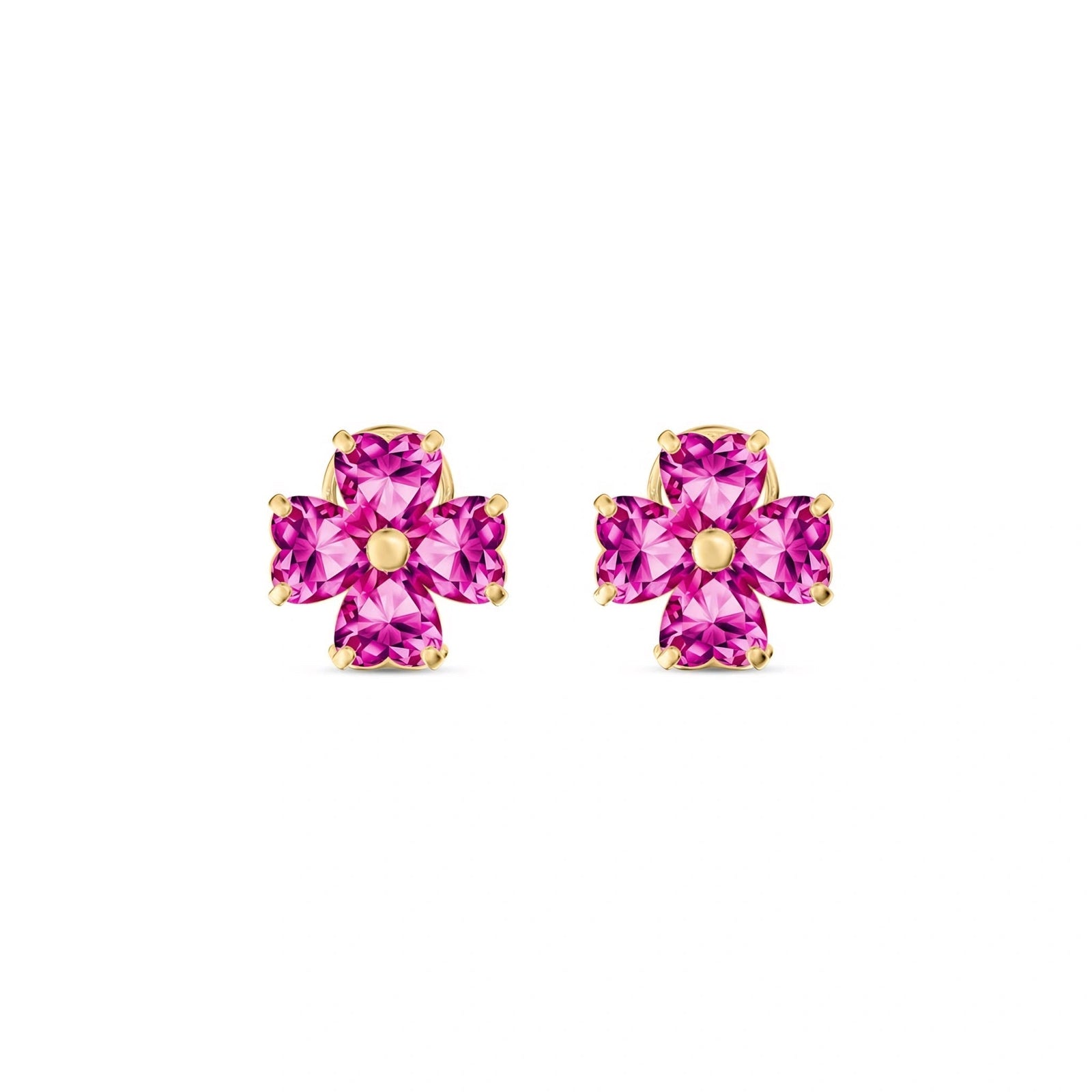 Yellow Gold Pink Topaz — Mariaemerenziana