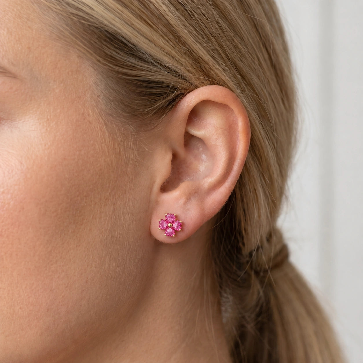 Yellow Gold Pink Topaz — Mariaemerenziana