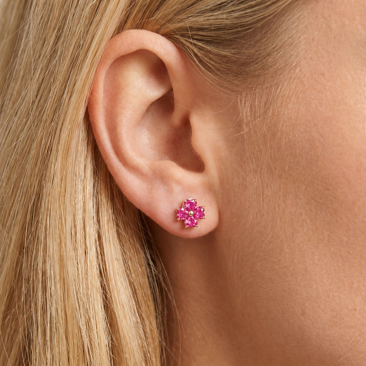Yellow Gold Pink Topaz — Mariaemerenziana