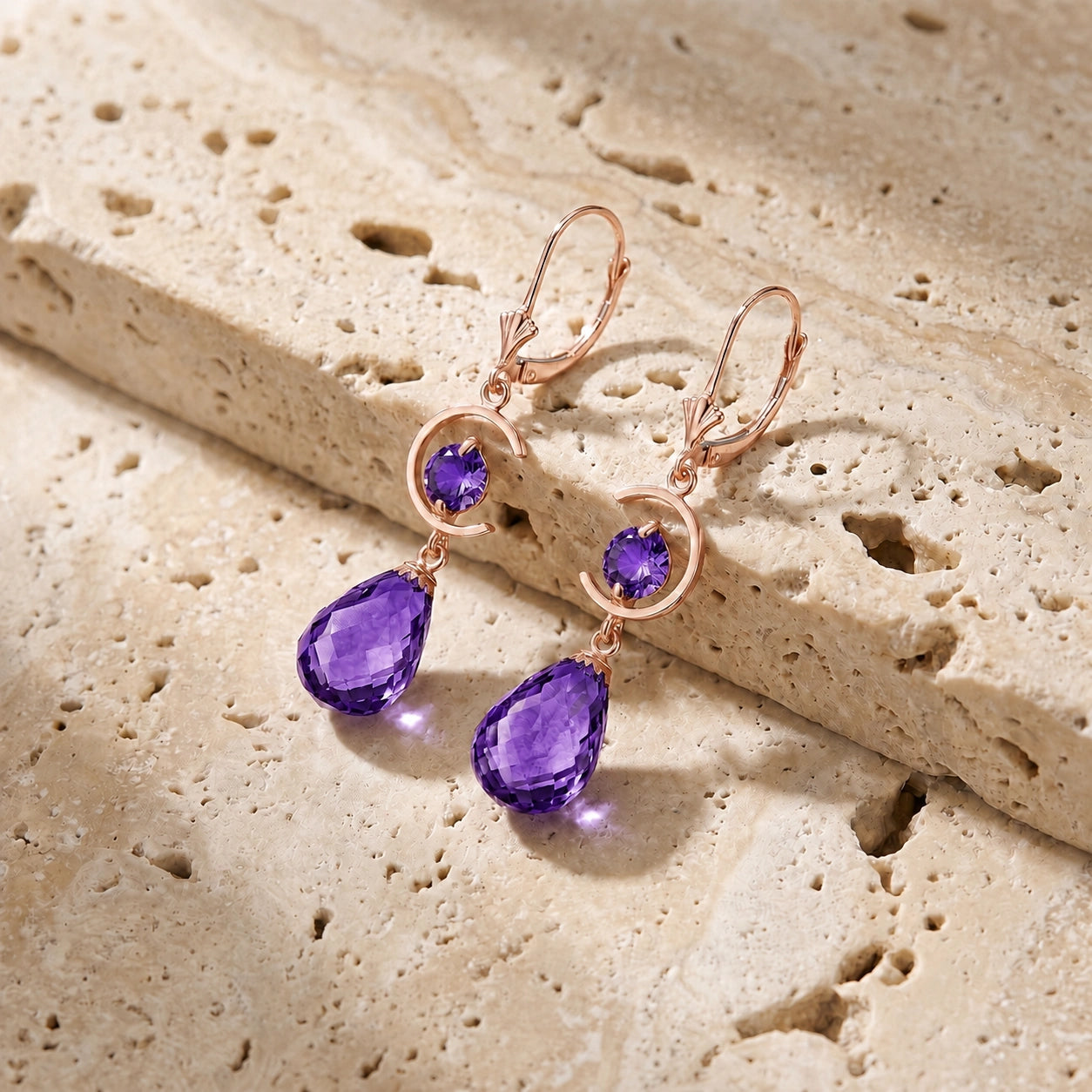 Rose Gold Amethyst — Mariaemma