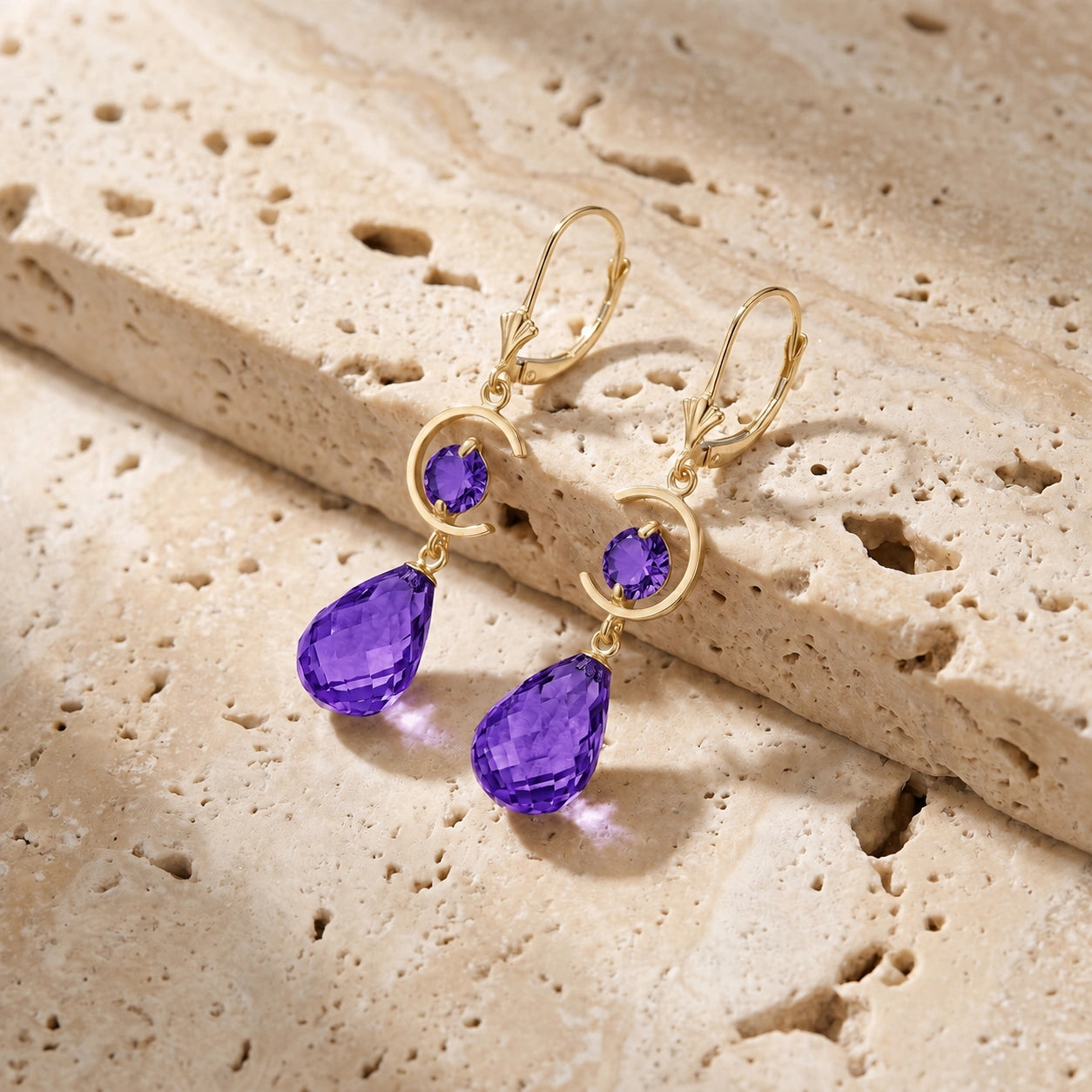Yellow Gold Amethyst — Mariaemma