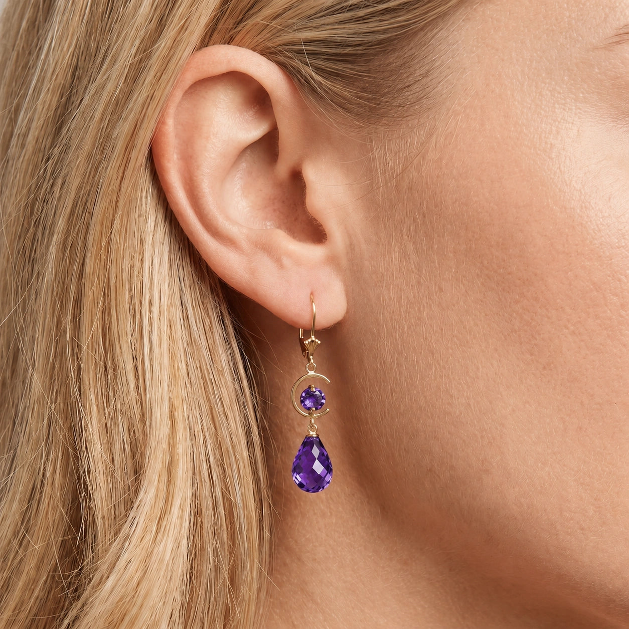 Yellow Gold Amethyst — Mariaemma