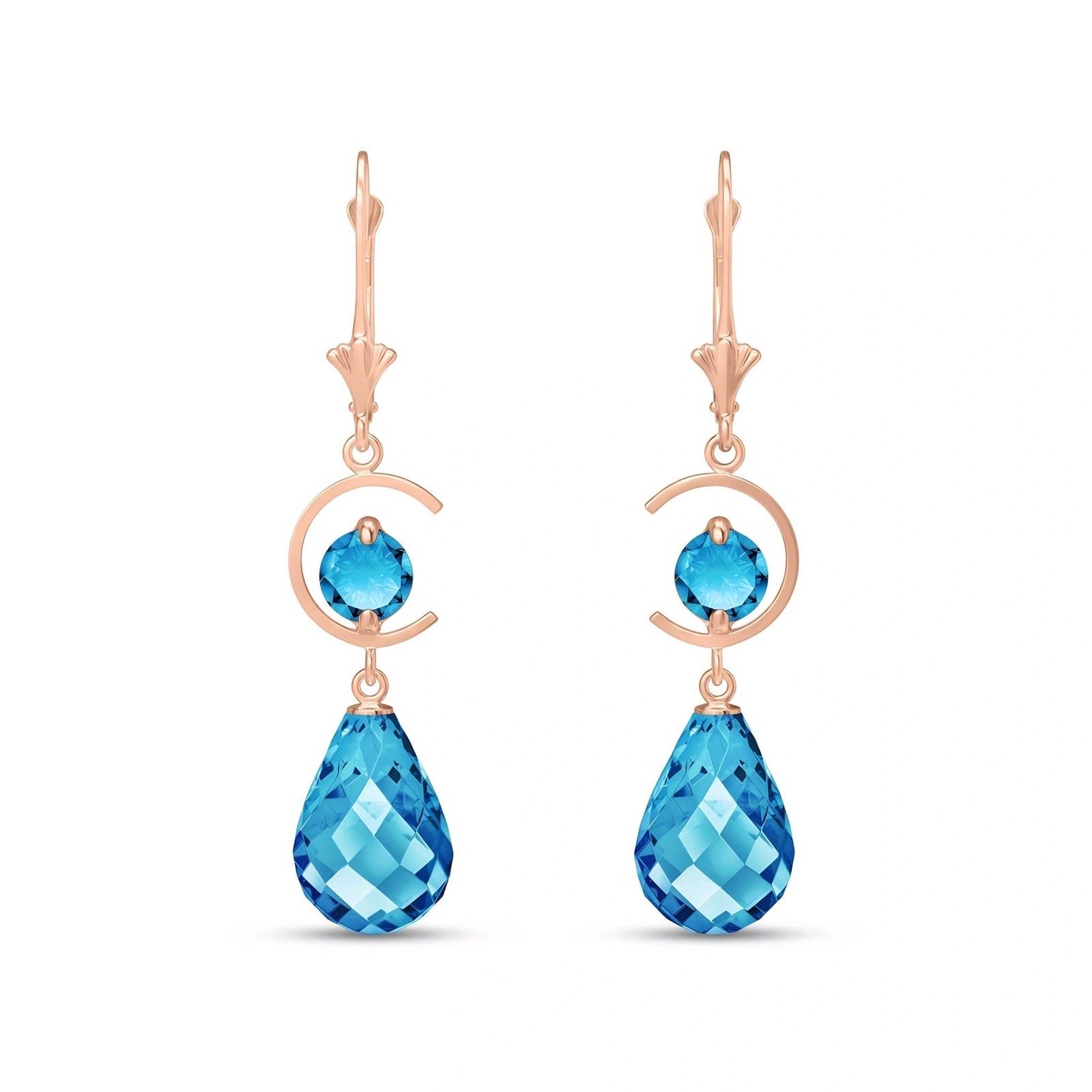 Rose Gold Blue Topaz — Mariaemma