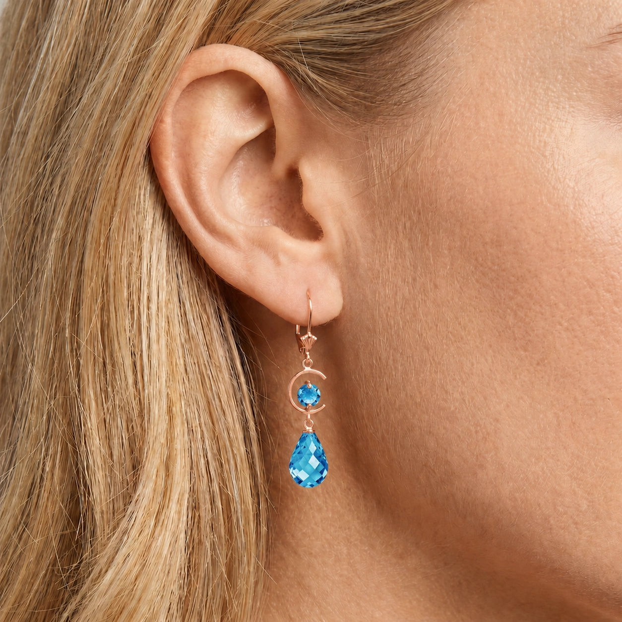 Rose Gold Blue Topaz — Mariaemma
