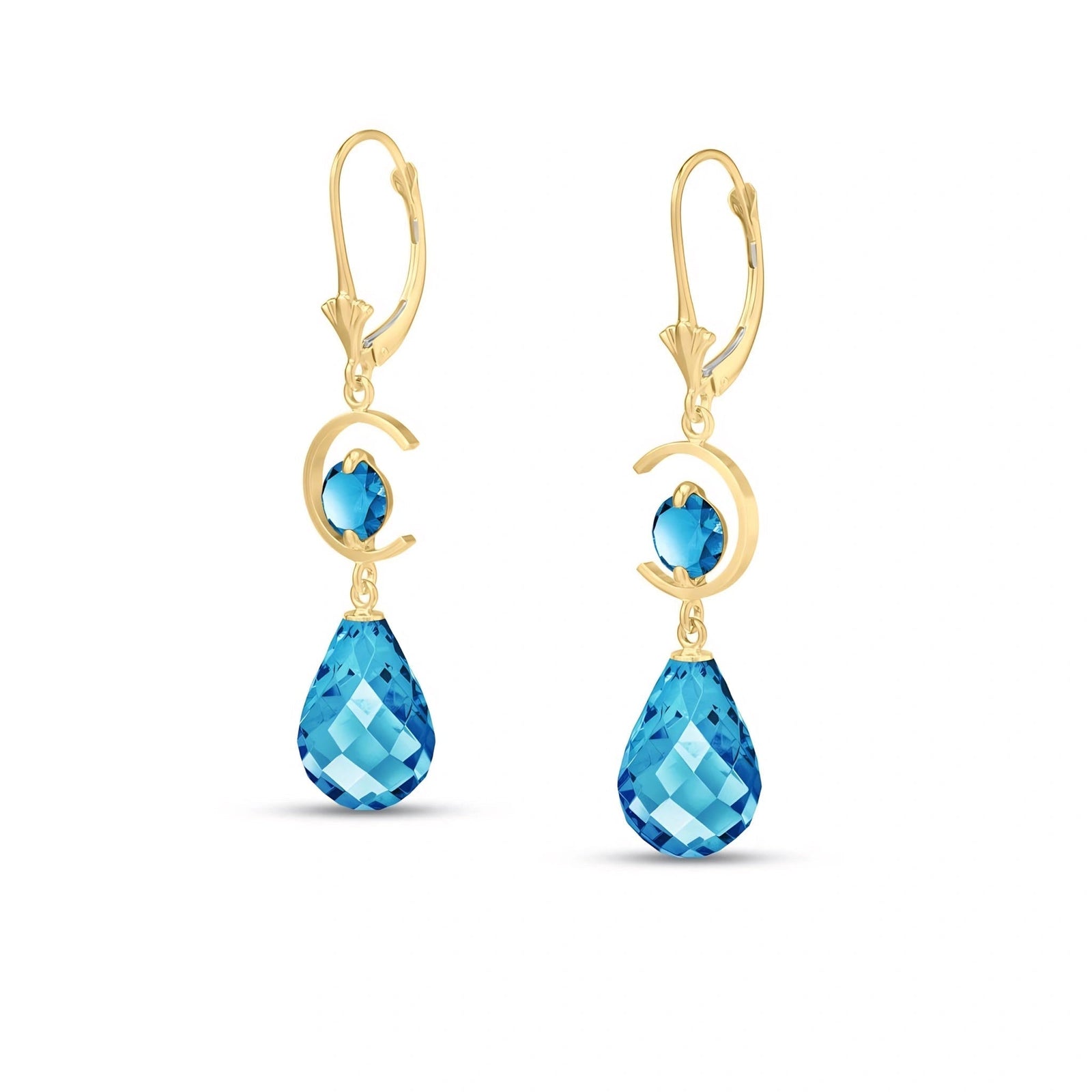 Yellow Gold Blue Topaz — Mariaemma