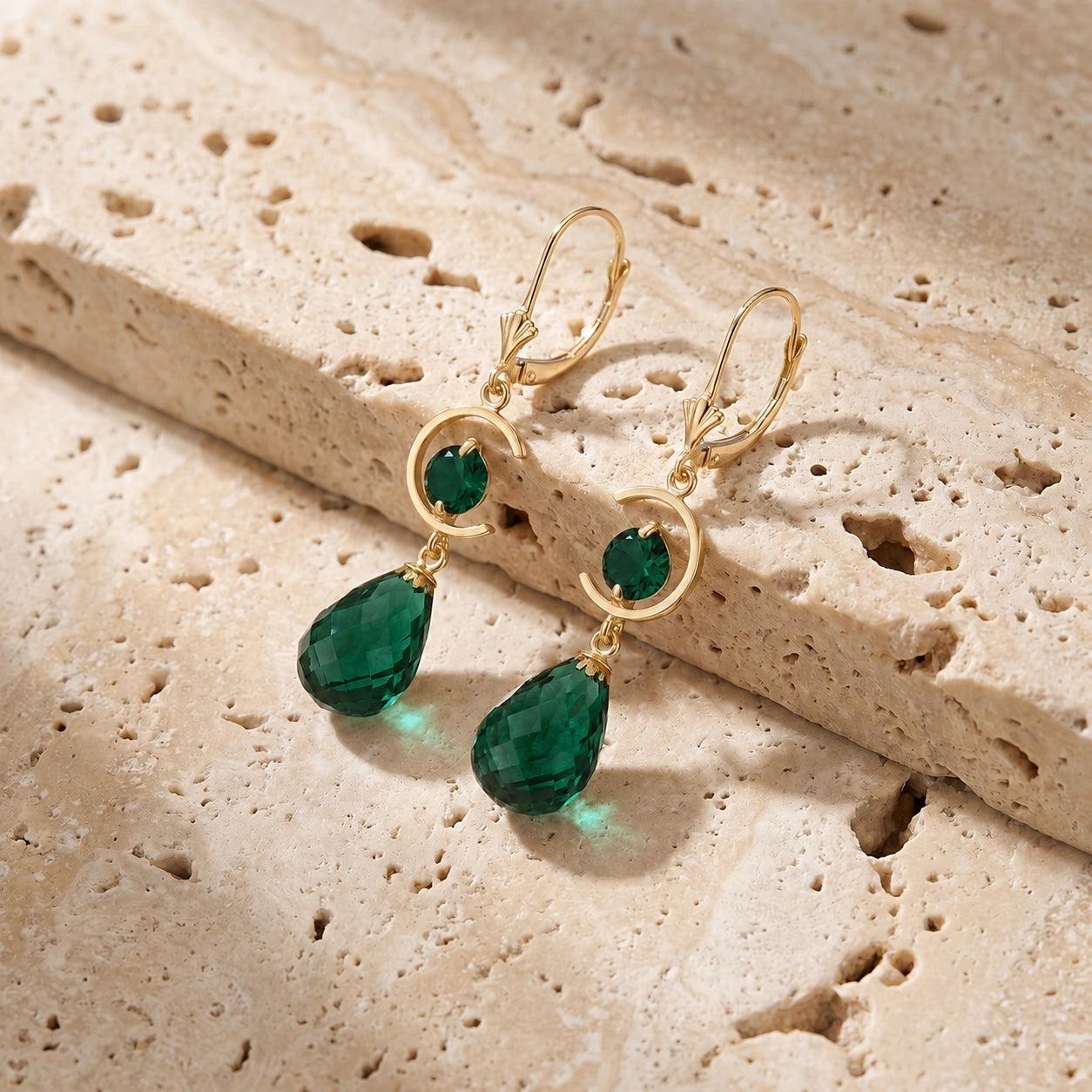 Yellow Gold Emerald — Mariaemma