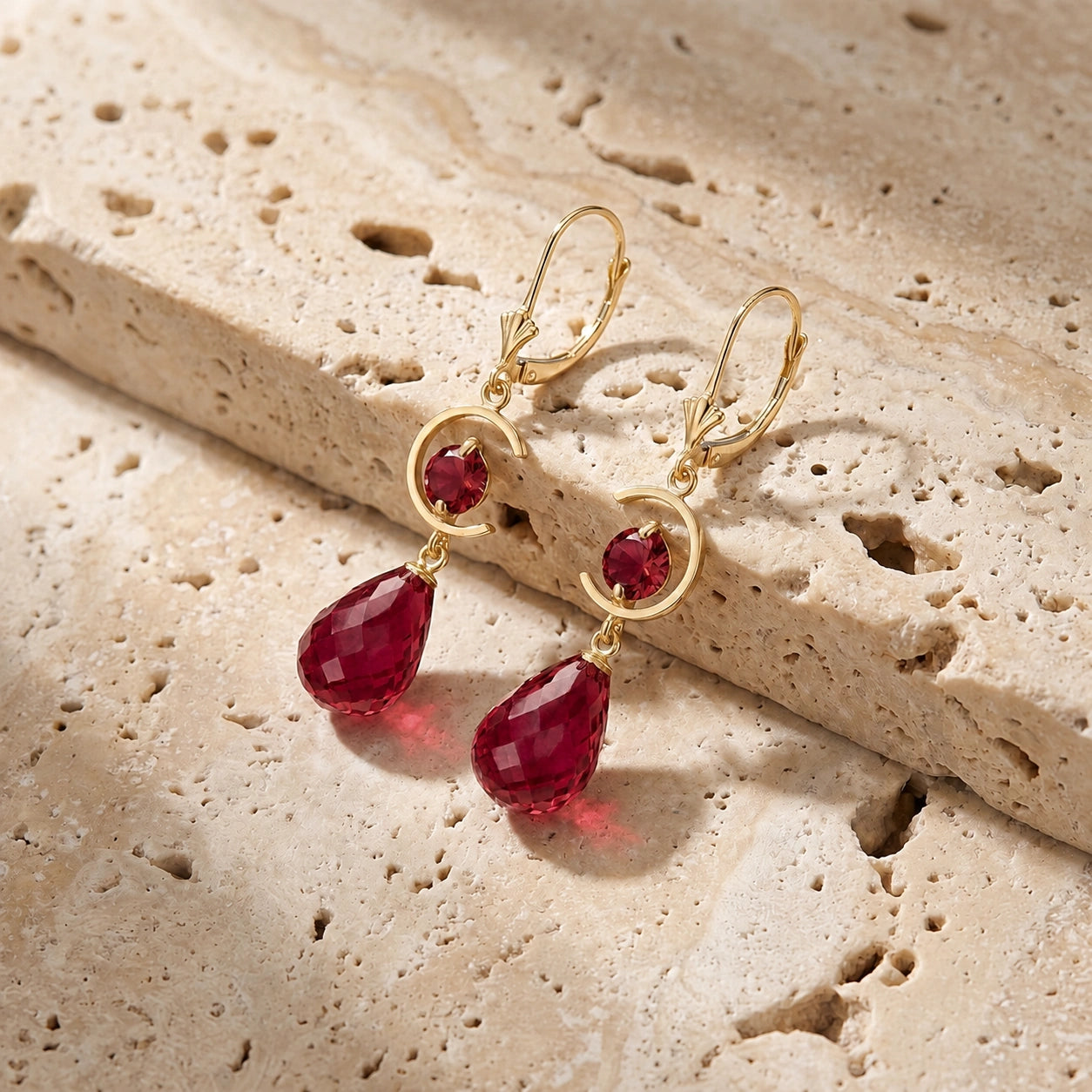 Yellow Gold Ruby — Mariaemma