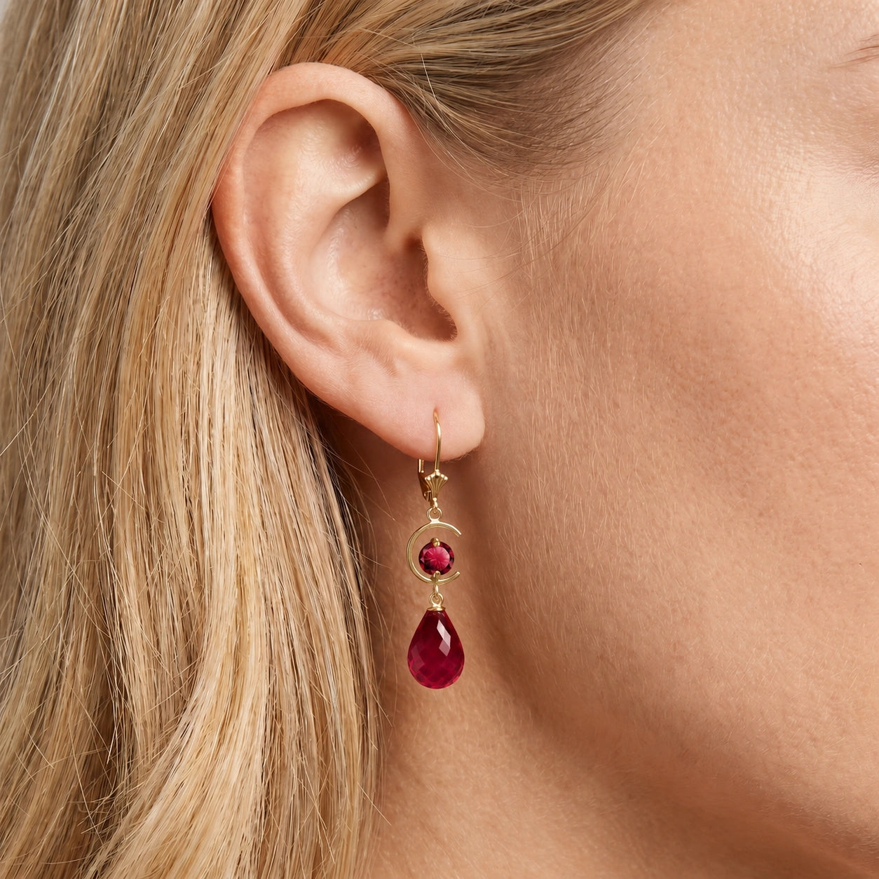 Yellow Gold Ruby — Mariaemma