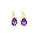 Yellow Gold Amethyst & Diamond — Mariaenrica