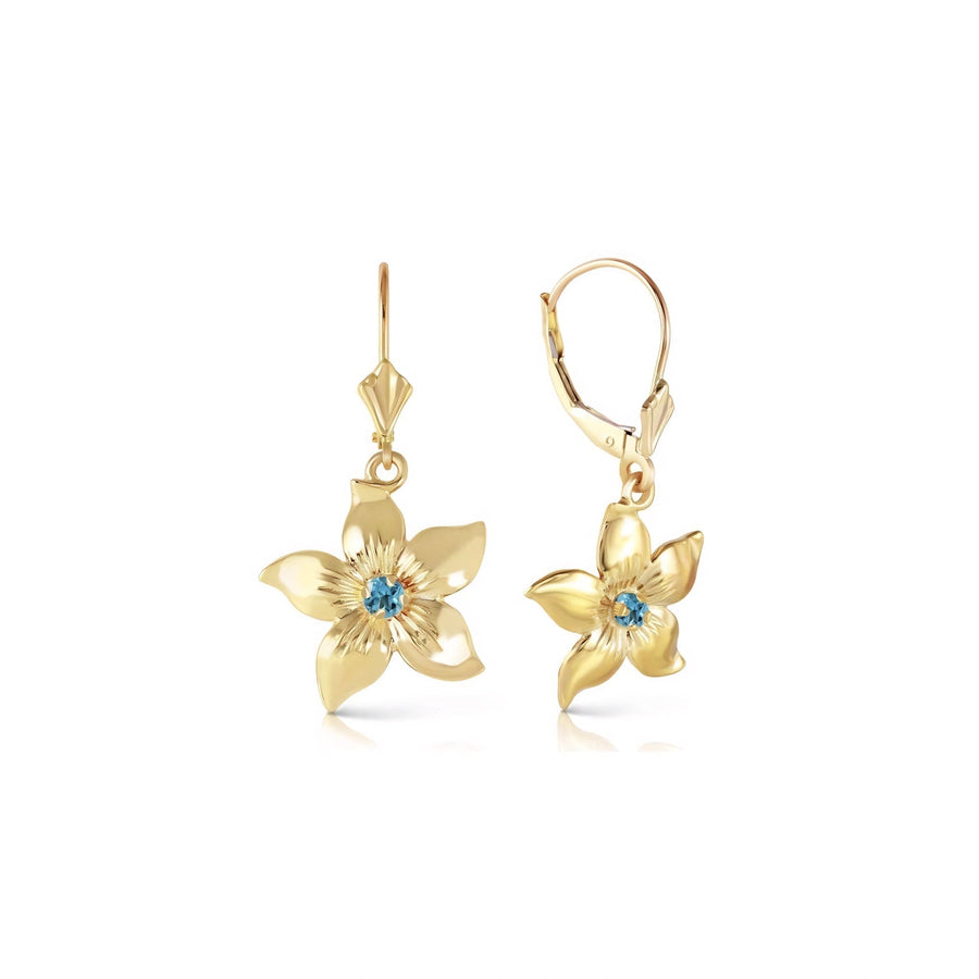 Yellow Gold Blue Topaz — Mariaernesta
