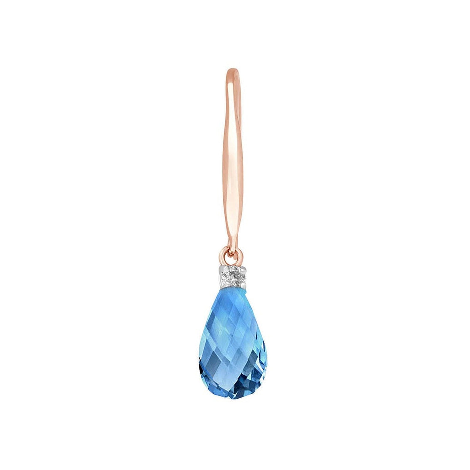 Rose Gold Diamond & Blue Topaz — Mariaersilia