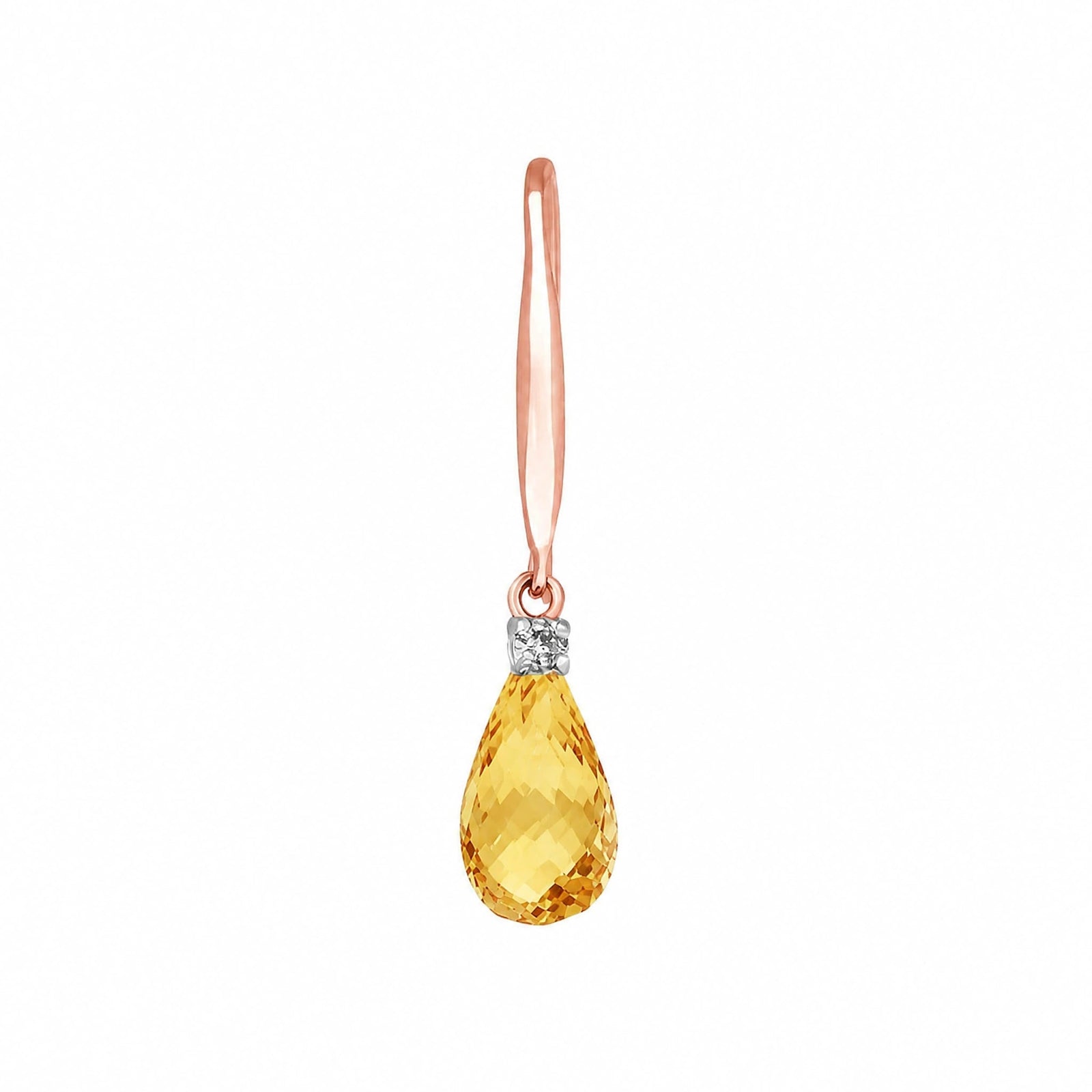 Rose Gold Diamond & Citrine — Mariaersilia