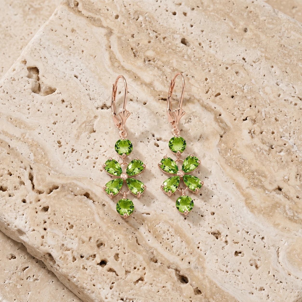 Rose Gold Bloom Earrings Amethyst 10K — Gertrude
