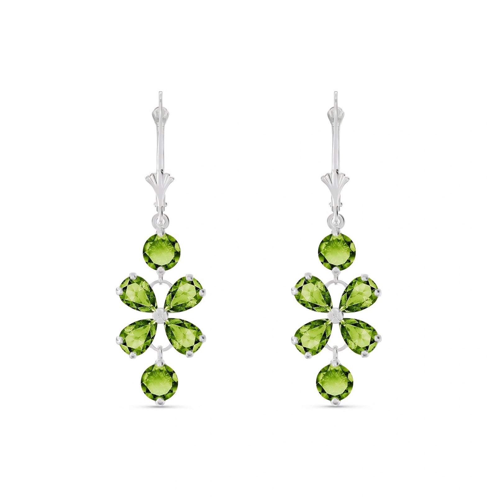 White Gold Bloom Earrings Amethyst 10K — Gertrude