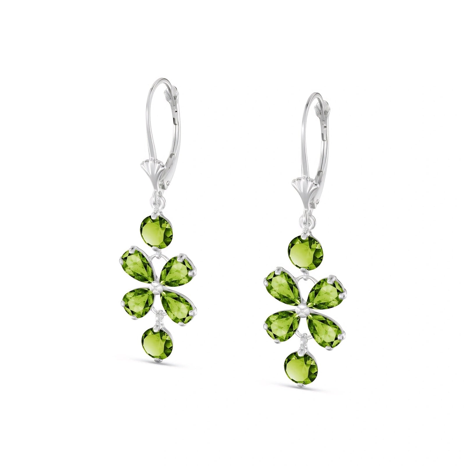 White Gold Bloom Earrings Amethyst 10K — Gertrude
