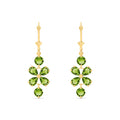Yellow Gold Bloom Earrings Amethyst 10K — Gertrude