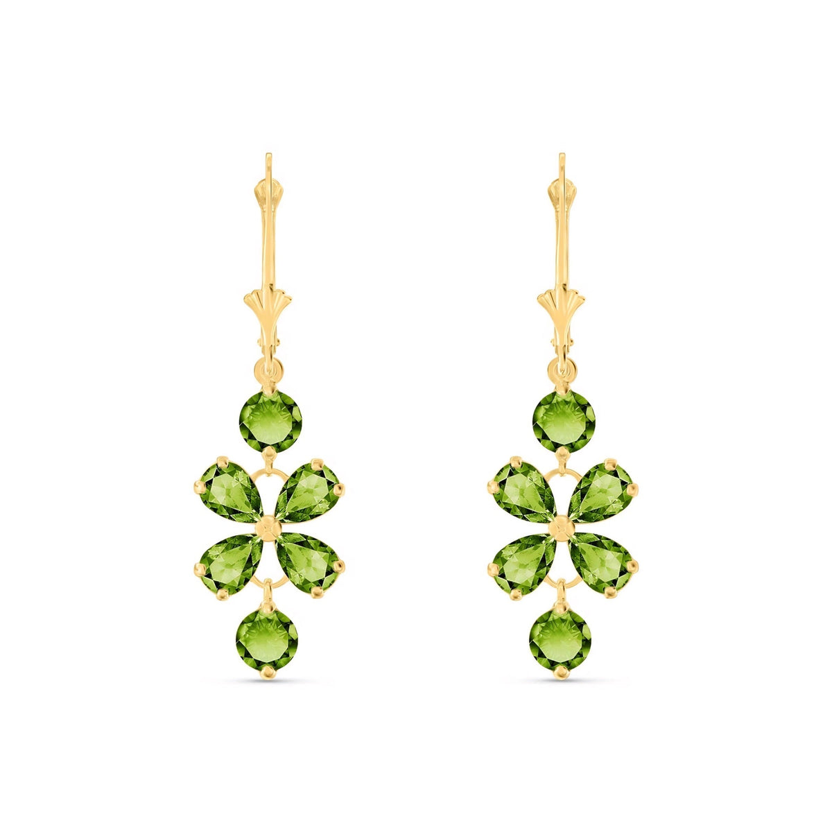Yellow Gold Bloom Earrings Amethyst 10K — Gertrude