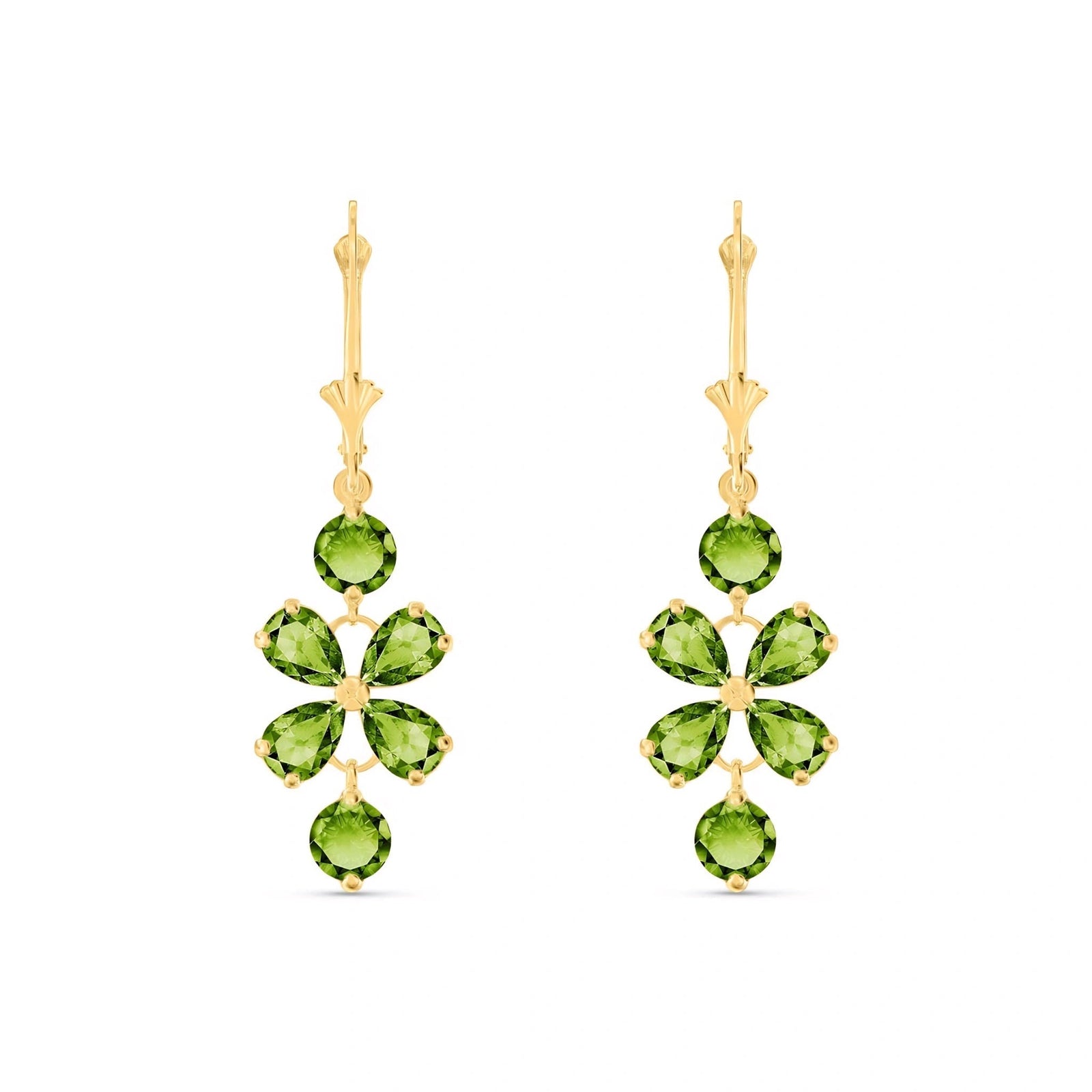 Yellow Gold Bloom Earrings Amethyst 10K — Gertrude